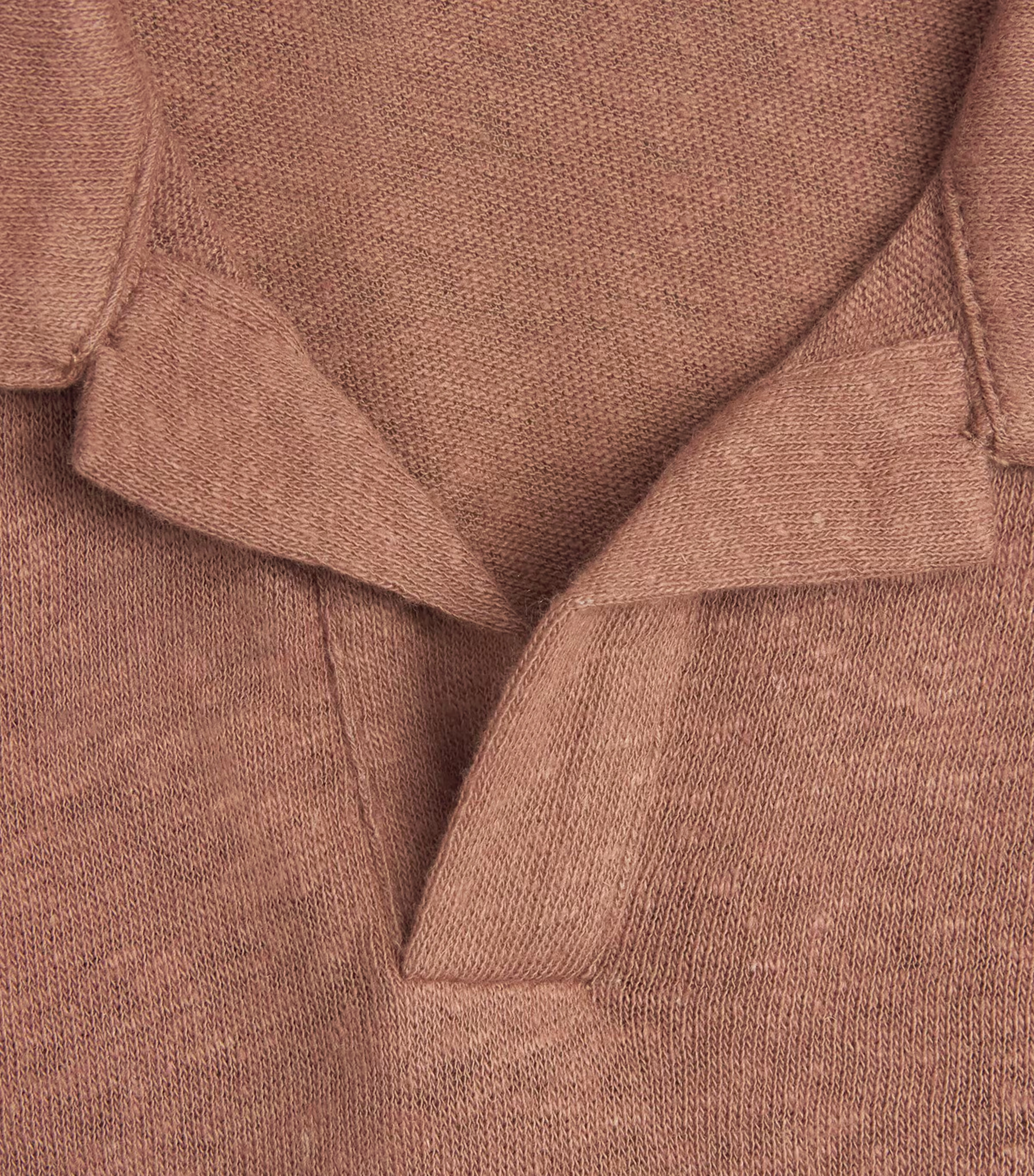 Linen-Cotton Jersey Shelton Polo Shirt 5 Linen-Cotton Jersey Shelton Polo Shirt