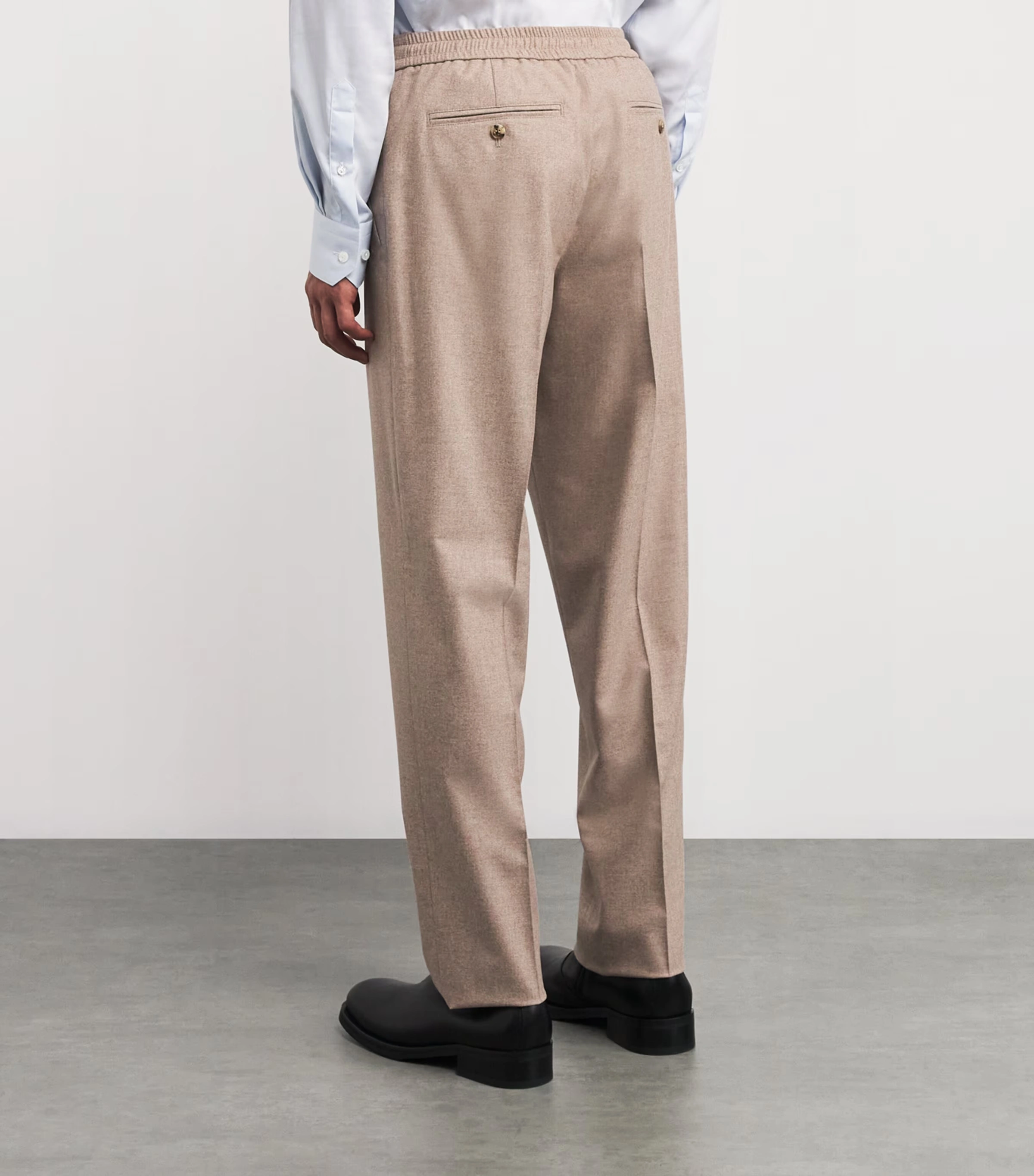 Wool-Silk-Cashmere Pleated Trousers 4 Wool-Silk-Cashmere Pleated Trousers