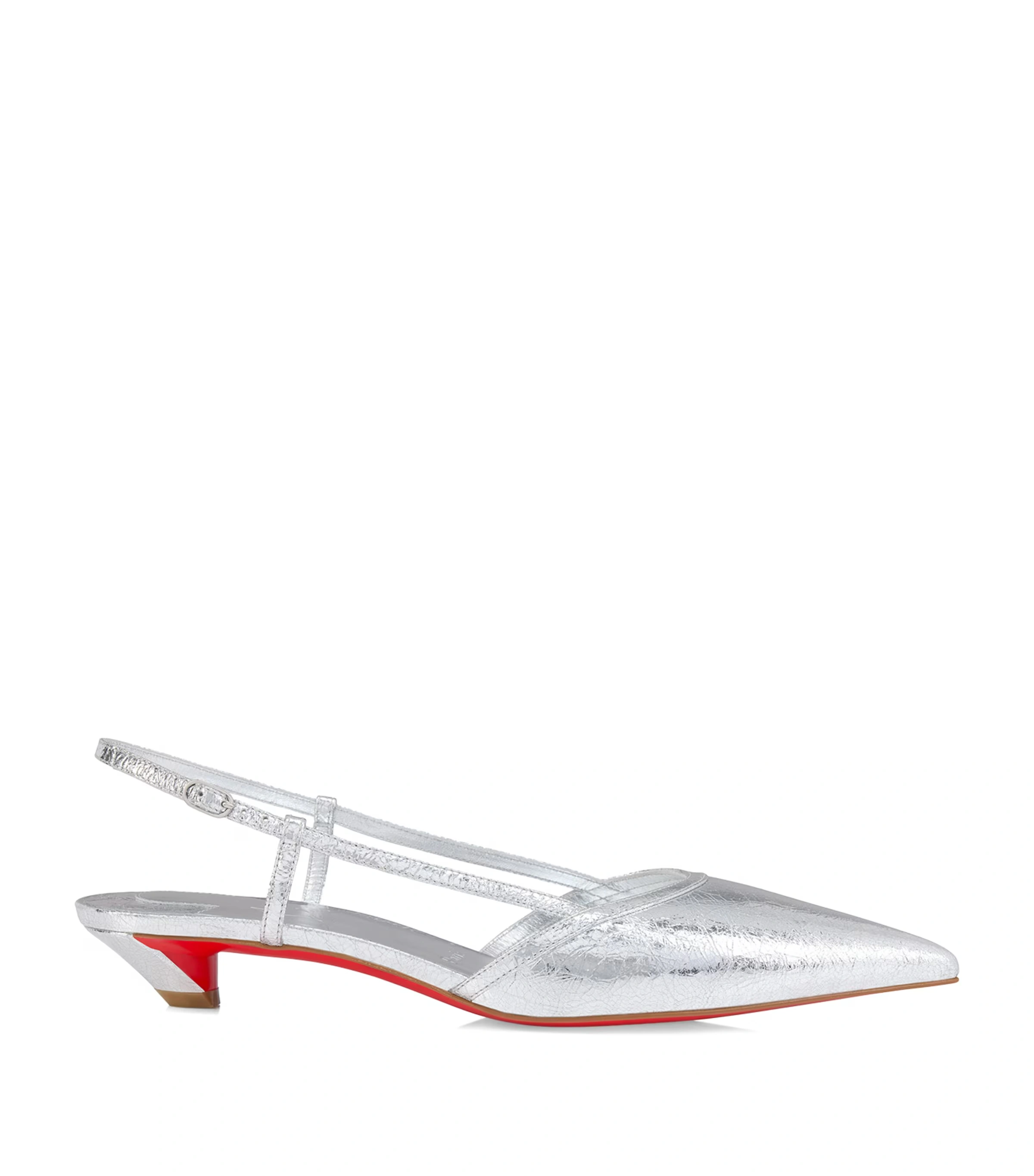 Miss Z Slingina Metallic Leather Pumps 25