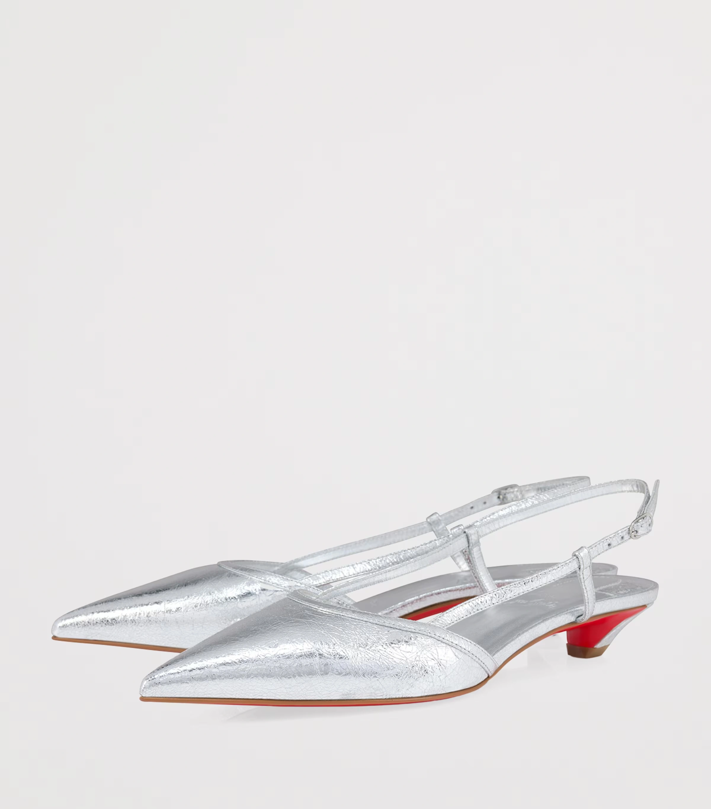 Miss Z Slingina Metallic Leather Pumps 25