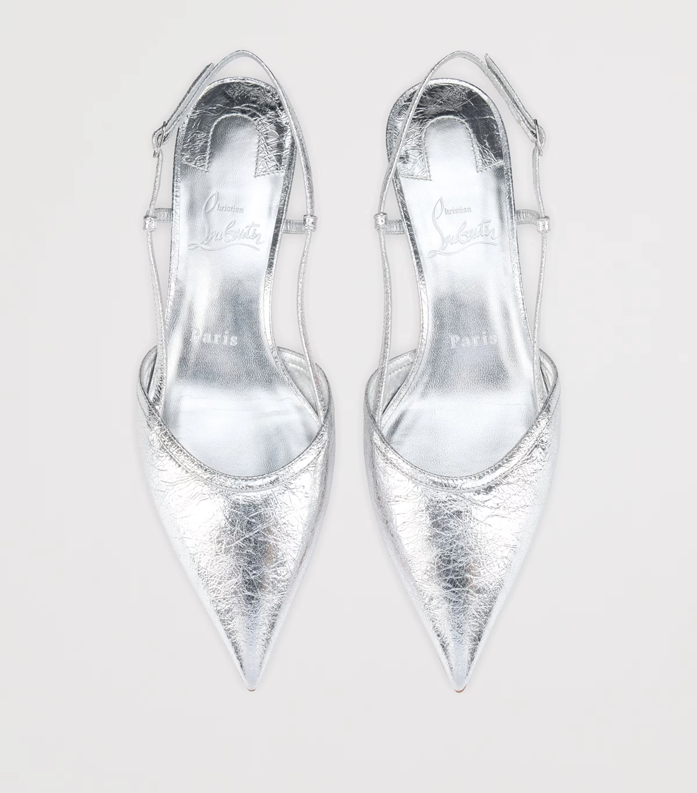 Miss Z Slingina Metallic Leather Pumps 25