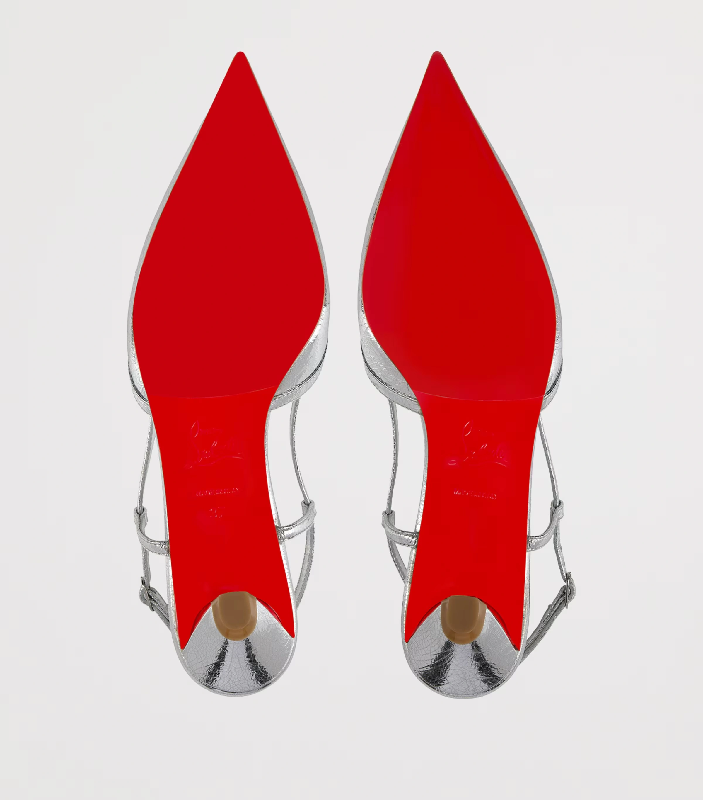 Miss Z Slingina Metallic Leather Pumps 25