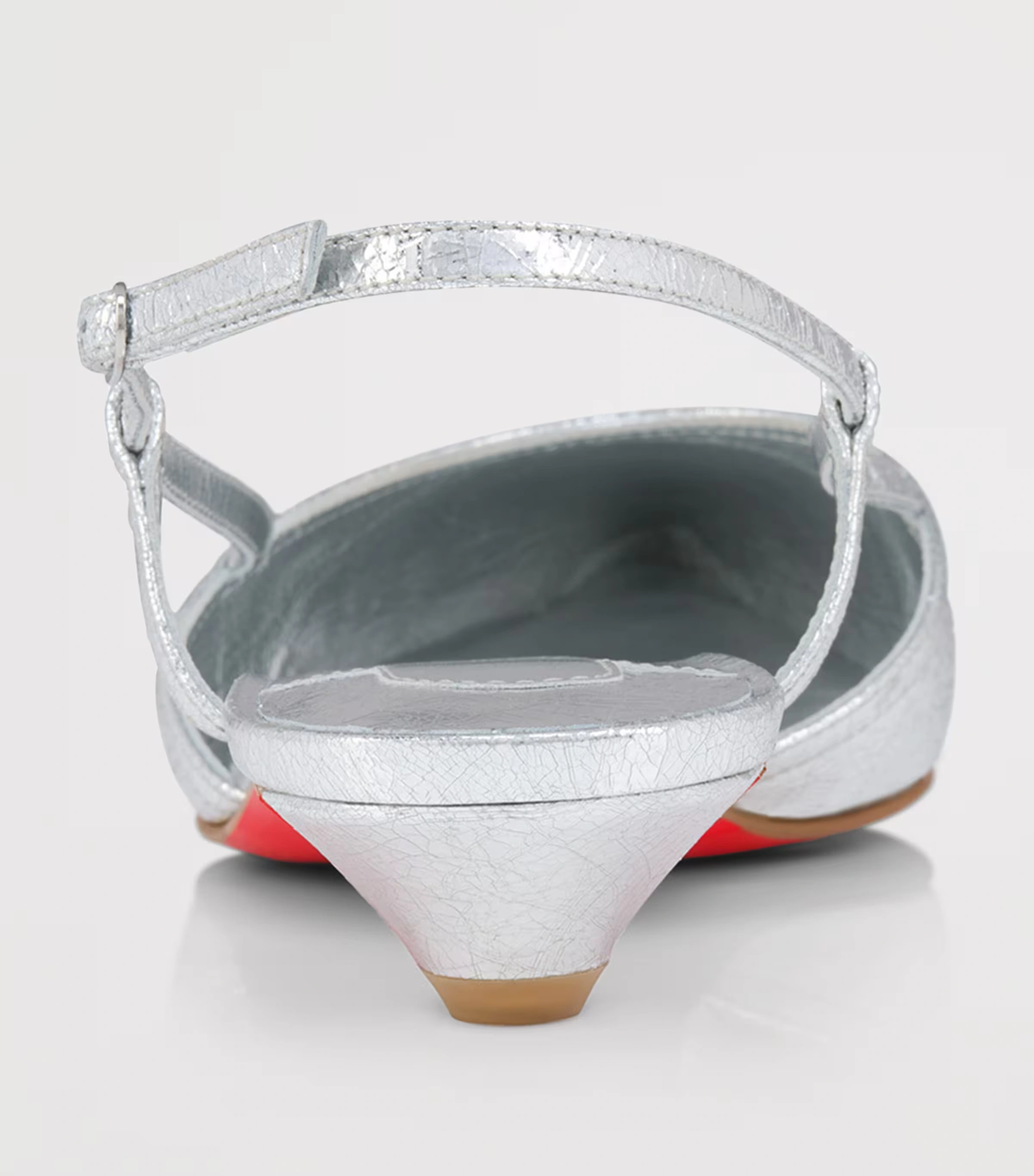 Miss Z Slingina Metallic Leather Pumps 25