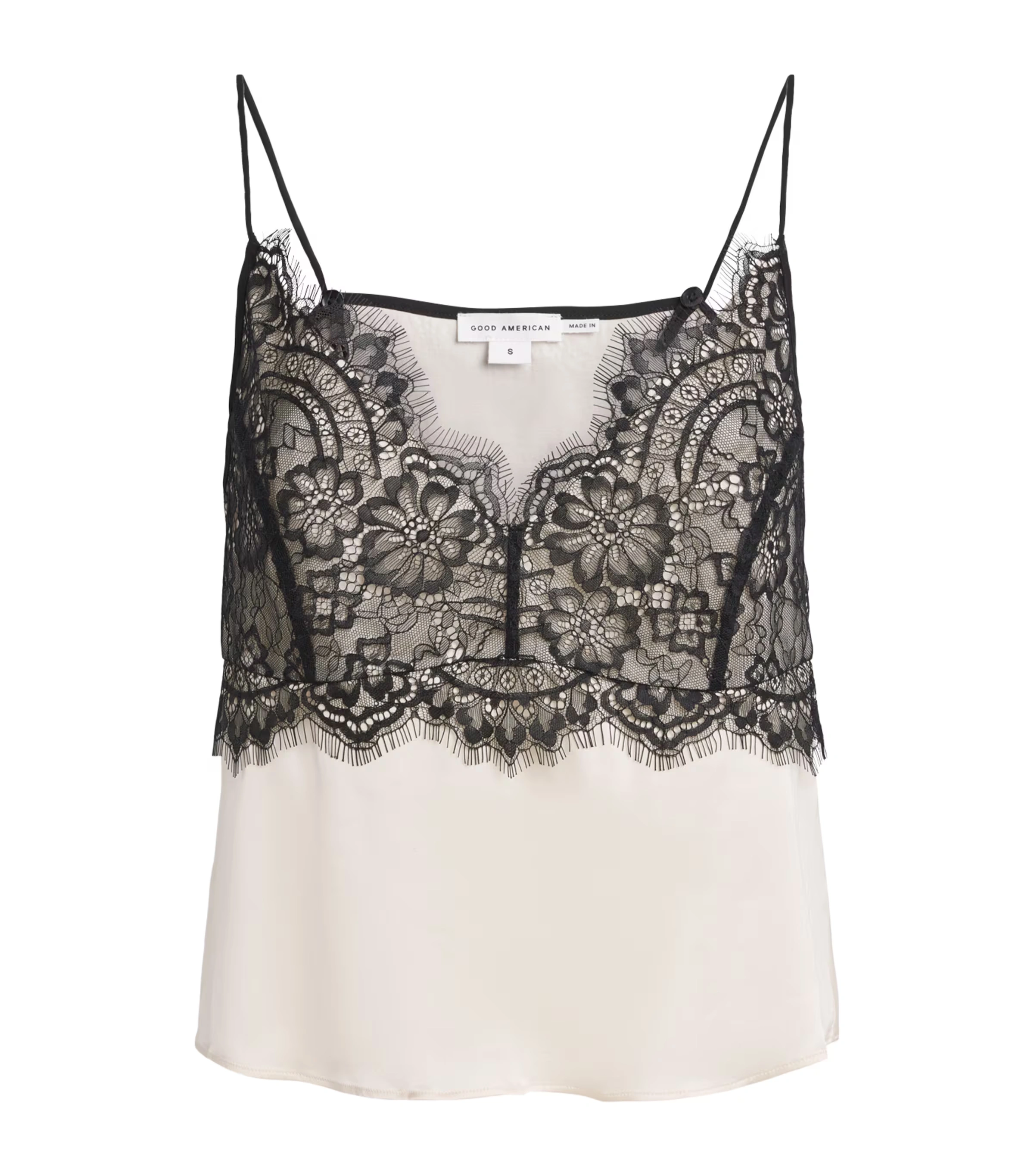Satin Lace-Trim Camisole