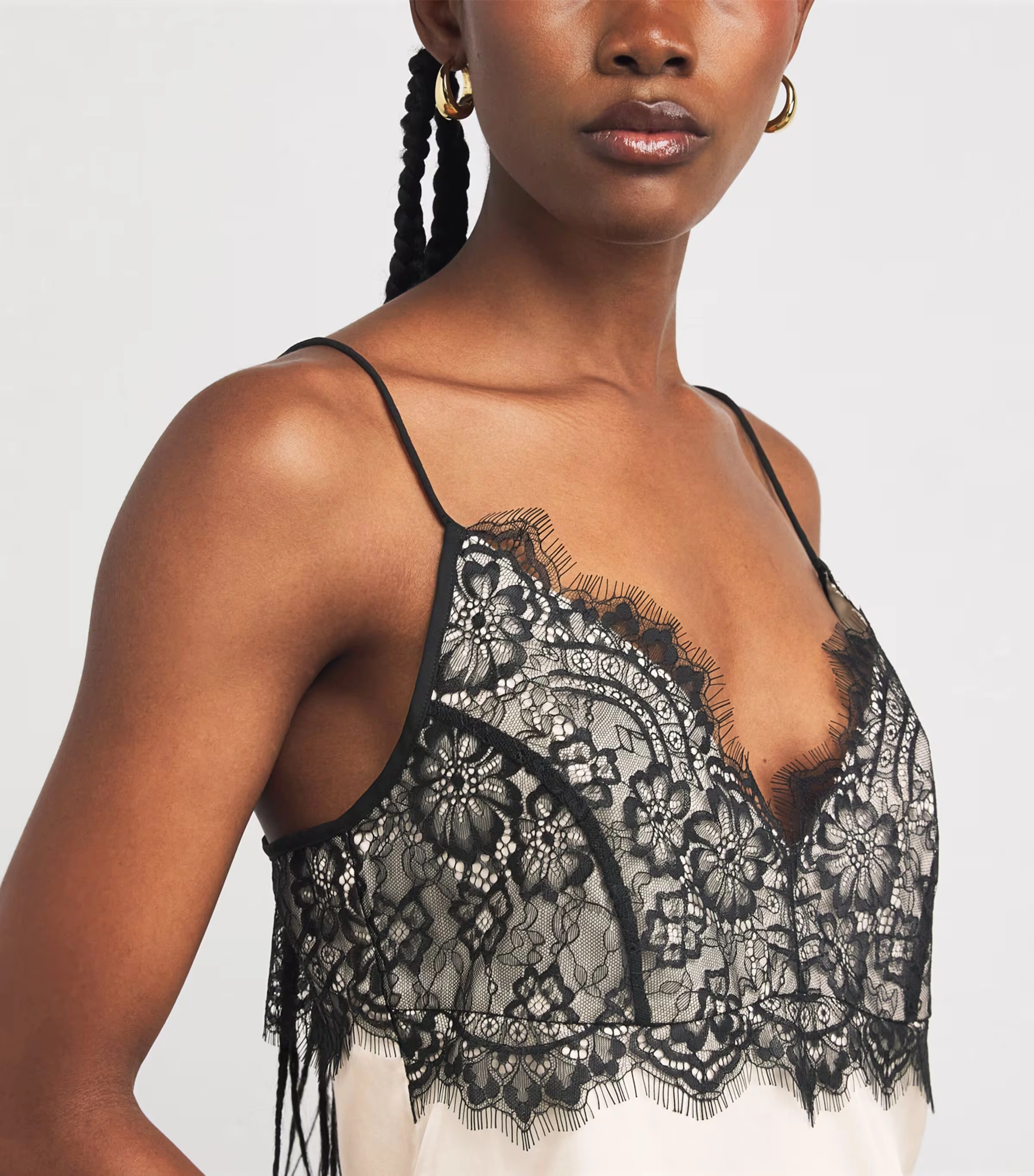 Satin Lace-Trim Camisole 6 Satin Lace-Trim Camisole