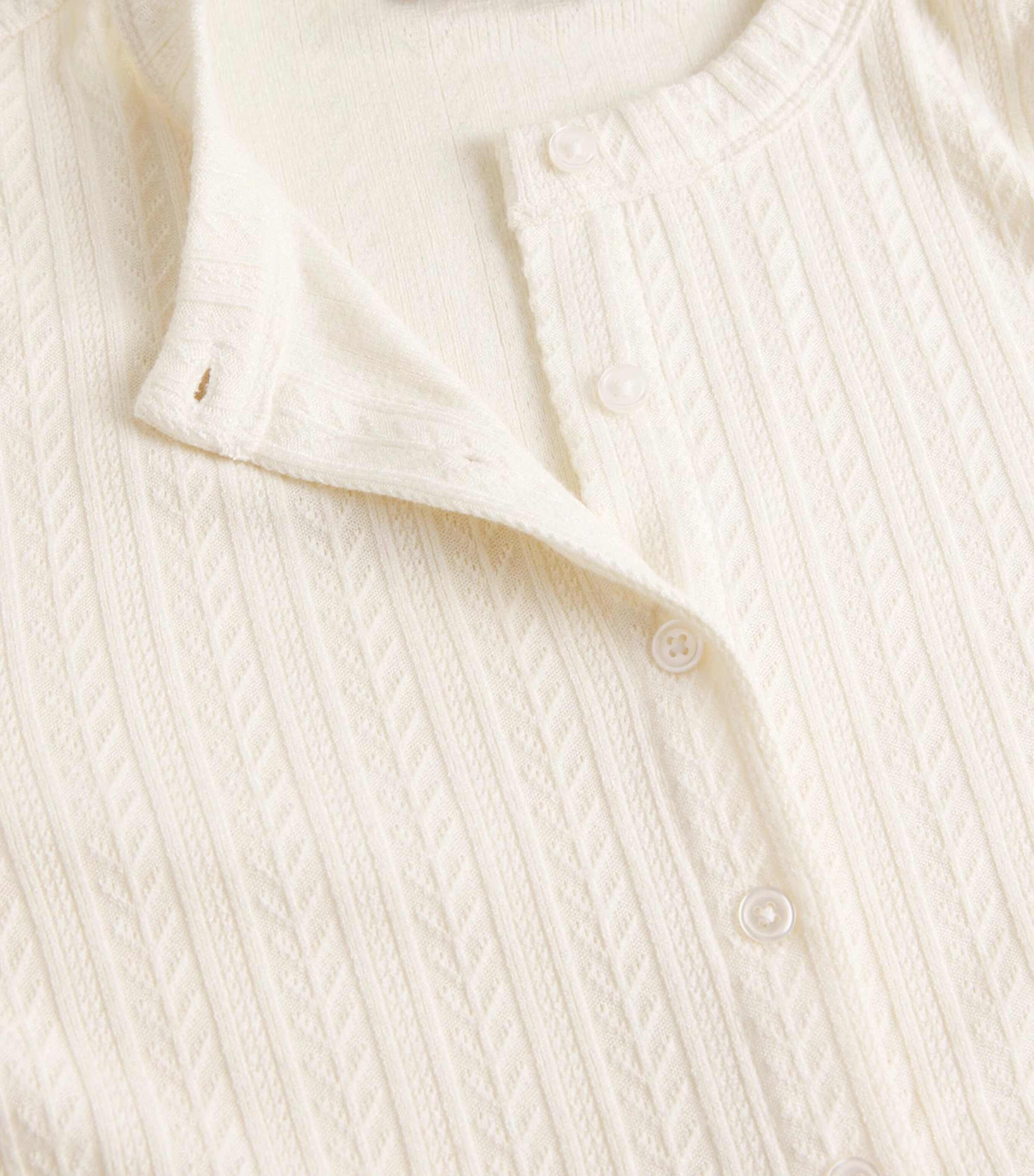 Pointelle-Knit Lira Cardigan