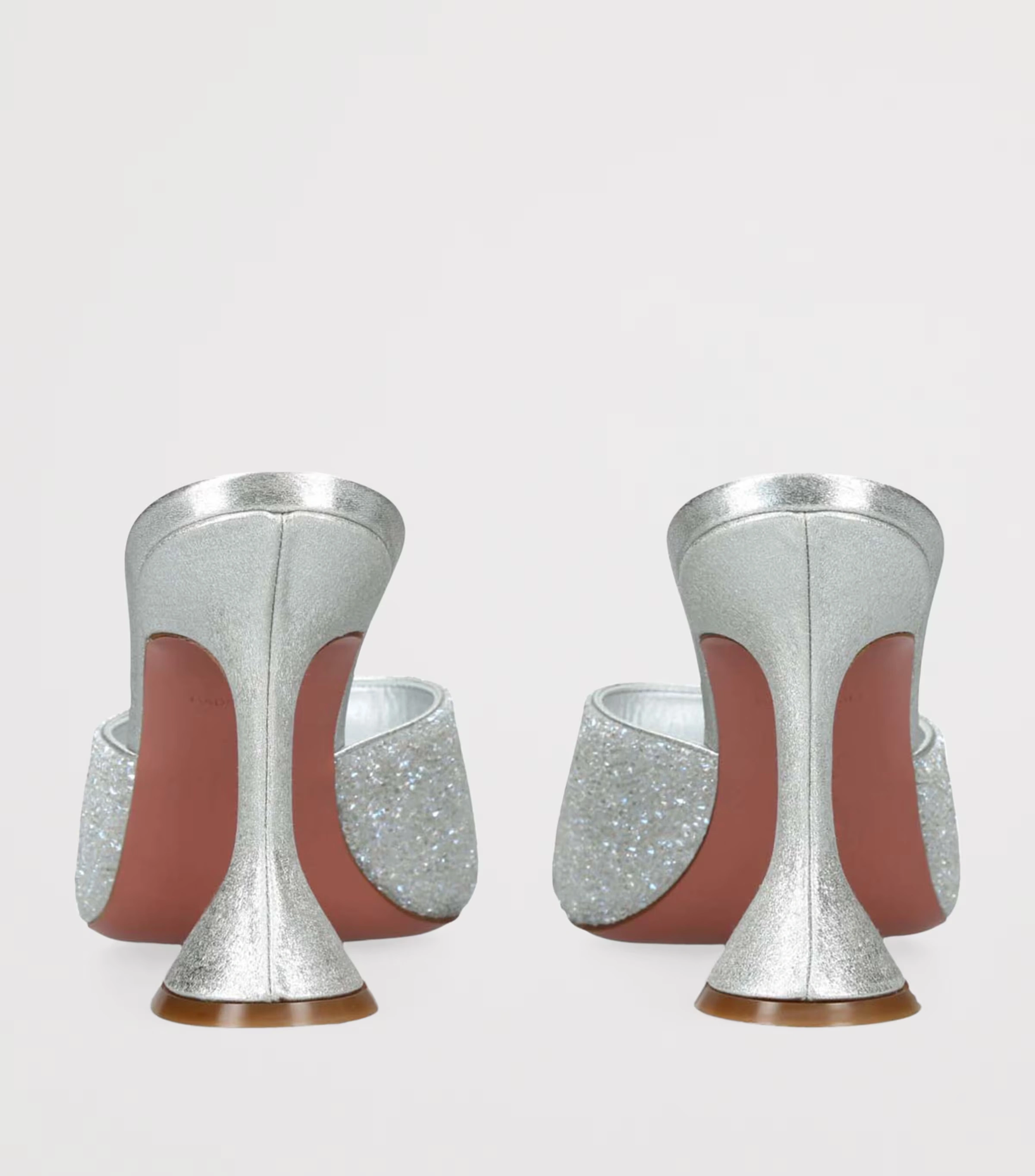 Satin Lupita Crystal Dust Heeled Mules 95