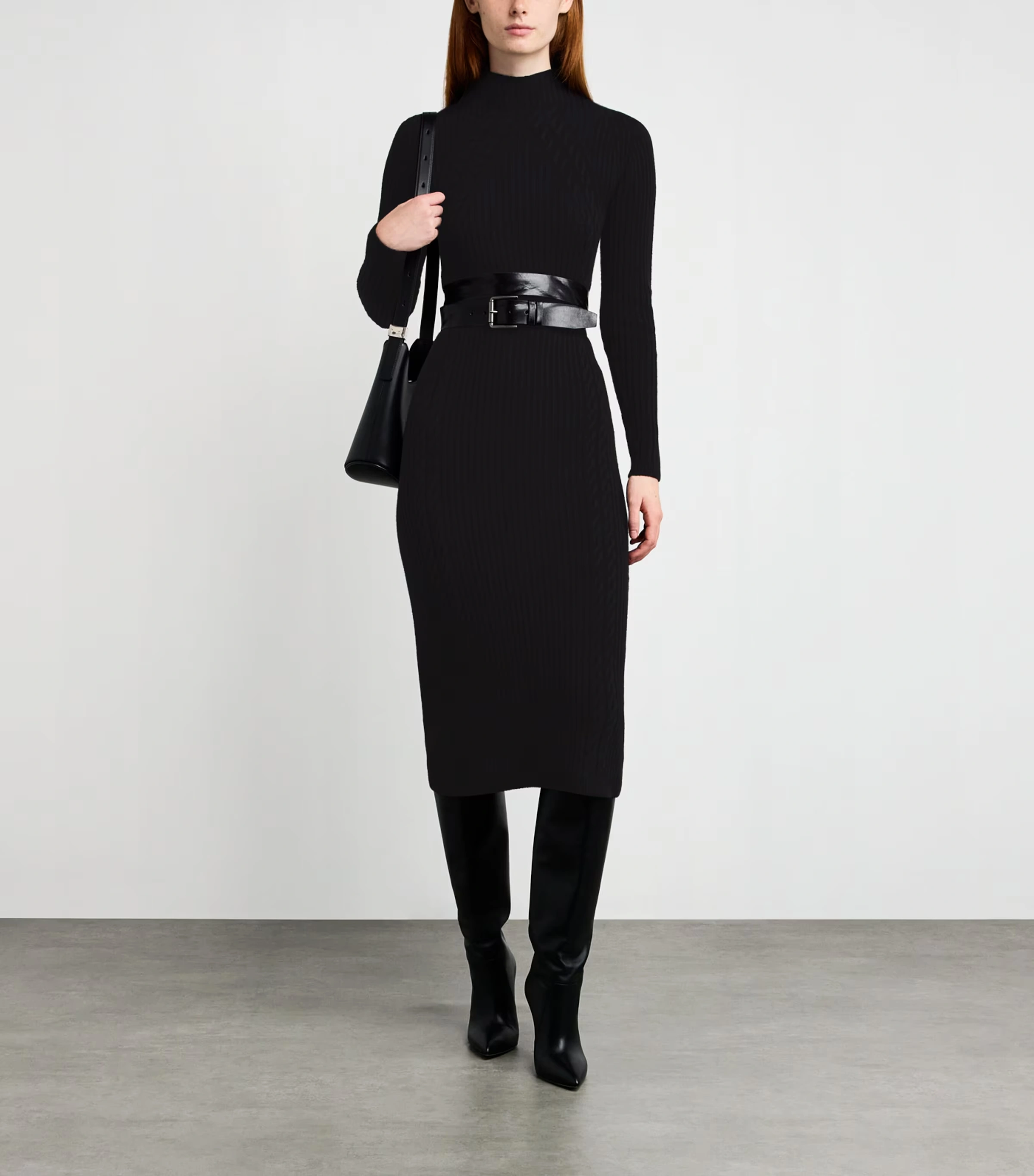 Wool-Cashmere Midi Dress