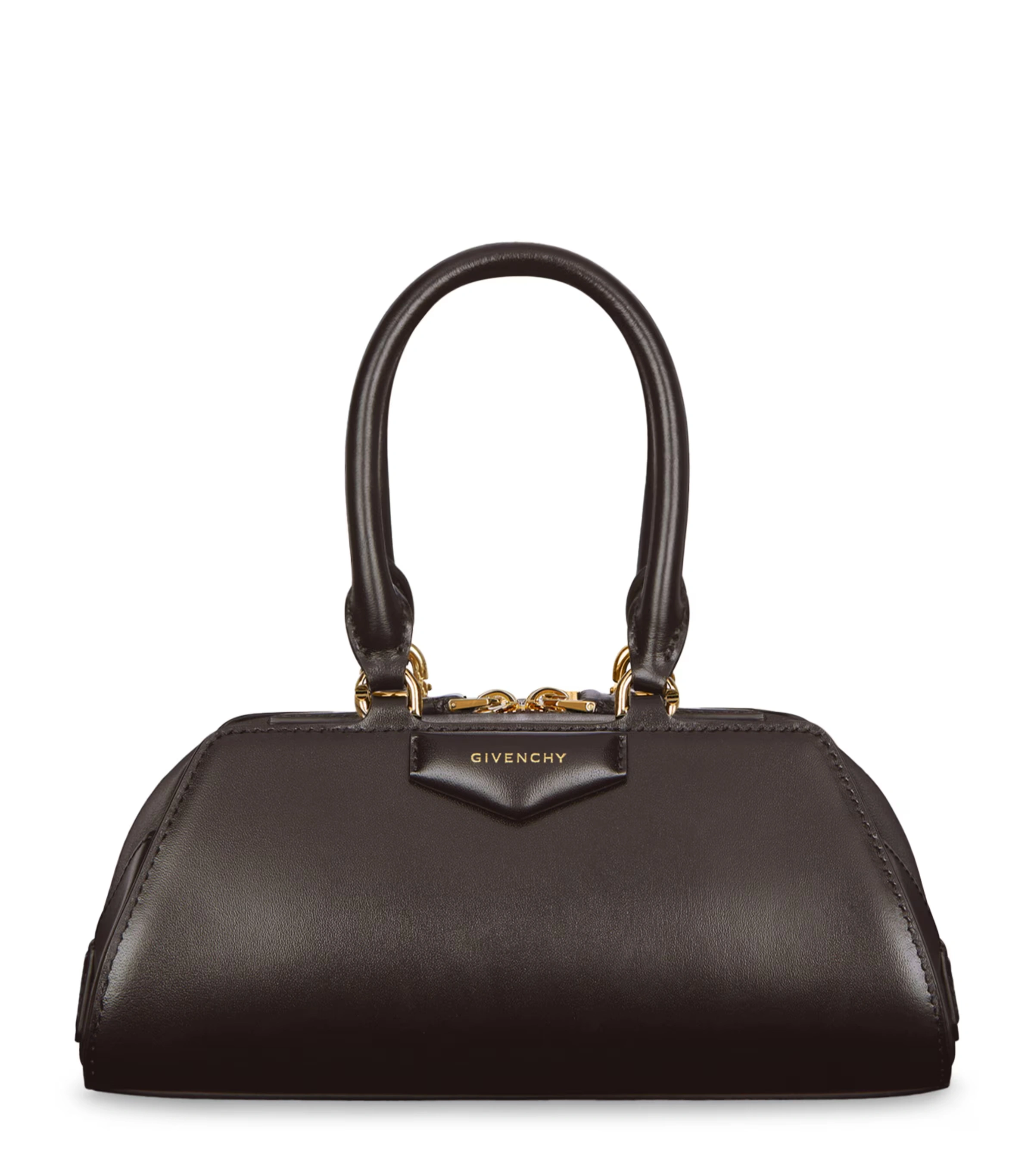 Mini Leather Antigona Cube East-West Top-Handle Bag