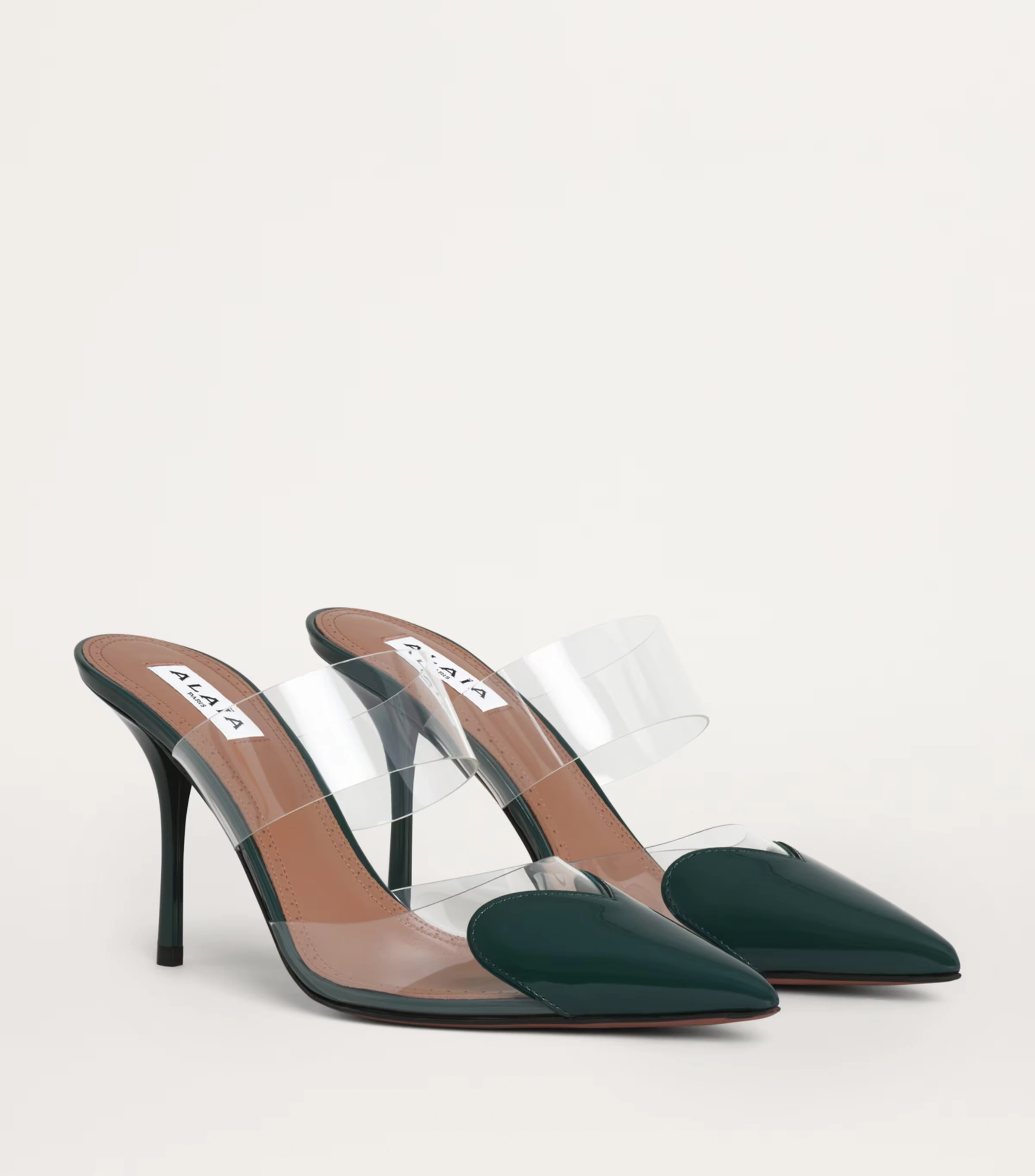 Patent Leather Le Coeur Mules 90