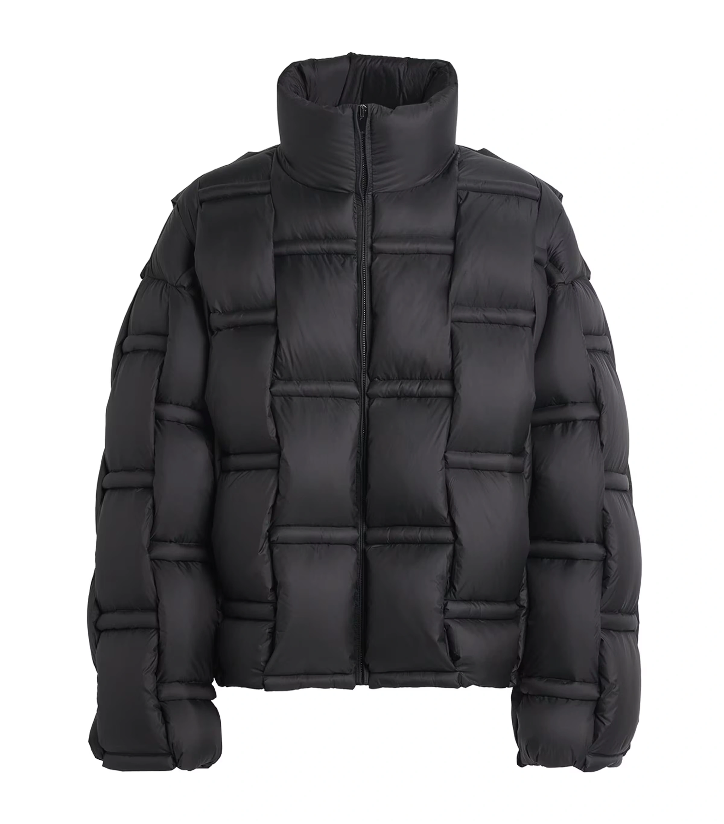3D Down-Filled Angular Puffer Jacket
