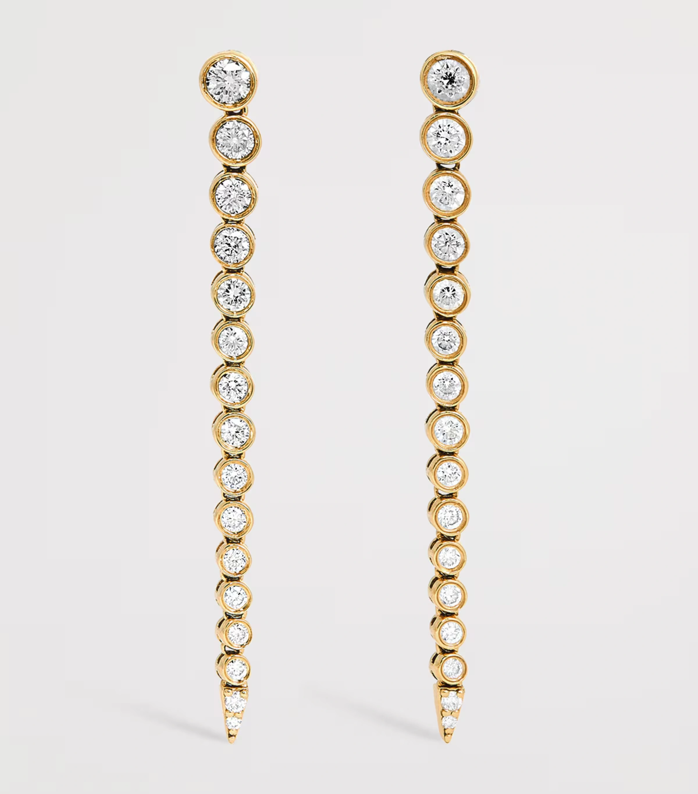 Yellow Gold and Diamond Danaé Gradient Earrings 3 Yellow Gold and Diamond Danaé Gradient Earrings