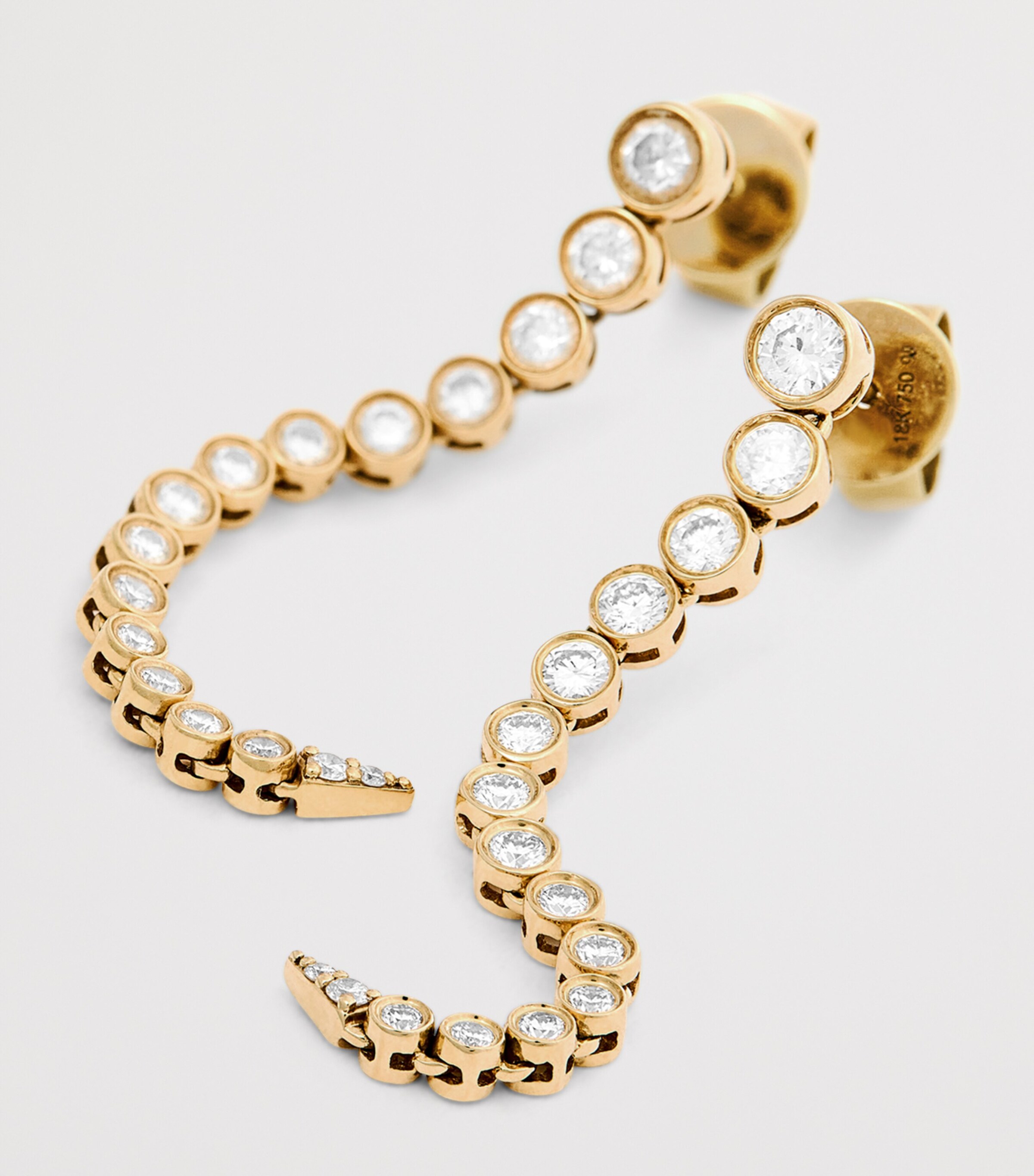 Yellow Gold and Diamond Danaé Gradient Earrings 6 Yellow Gold and Diamond Danaé Gradient Earrings