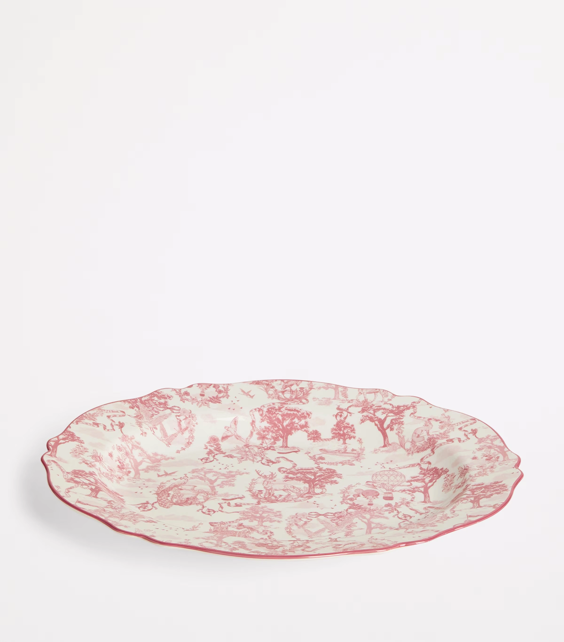 Bone China Toile Platter (36cm)