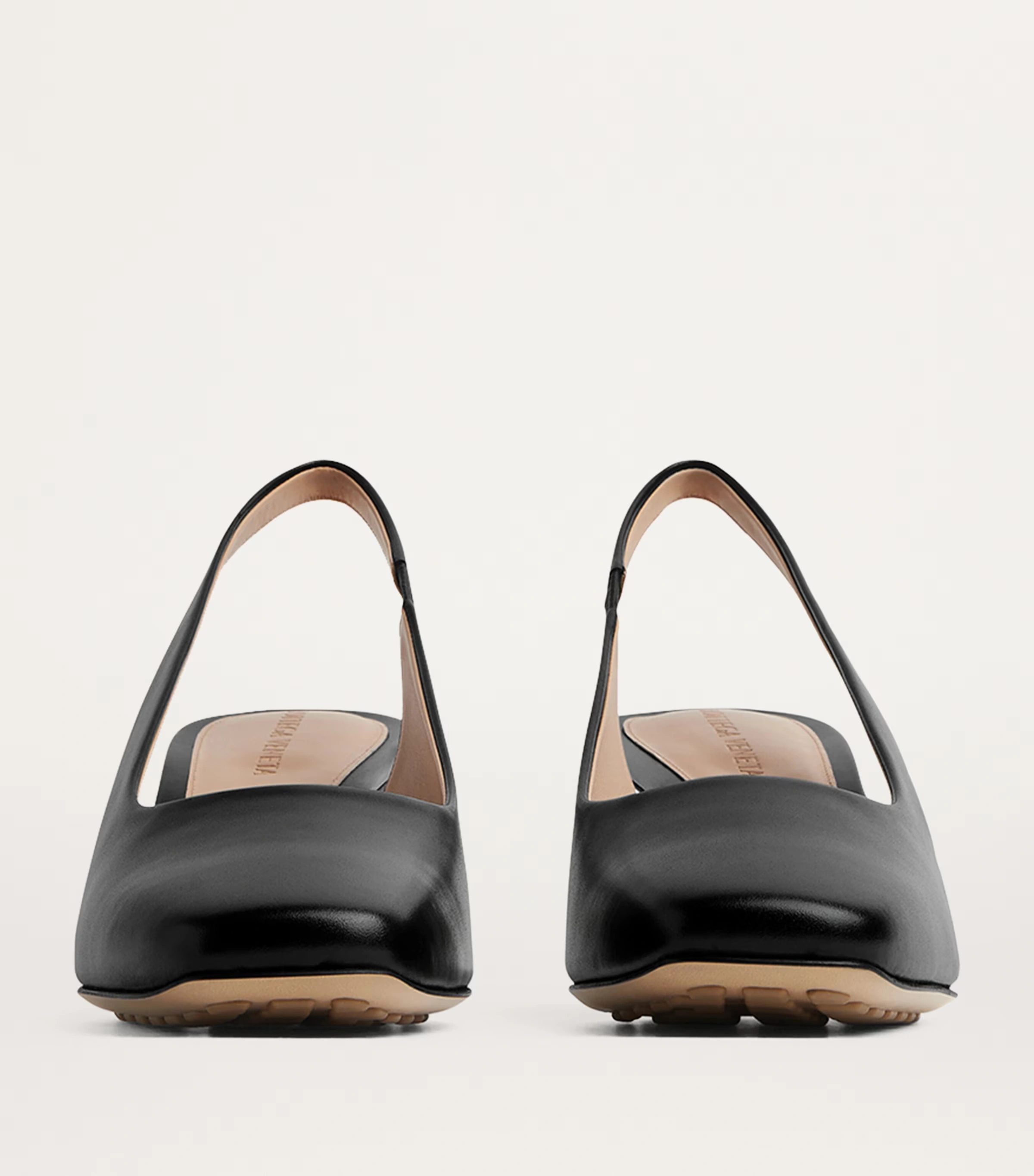 Leather Knot Slingback Pumps 45