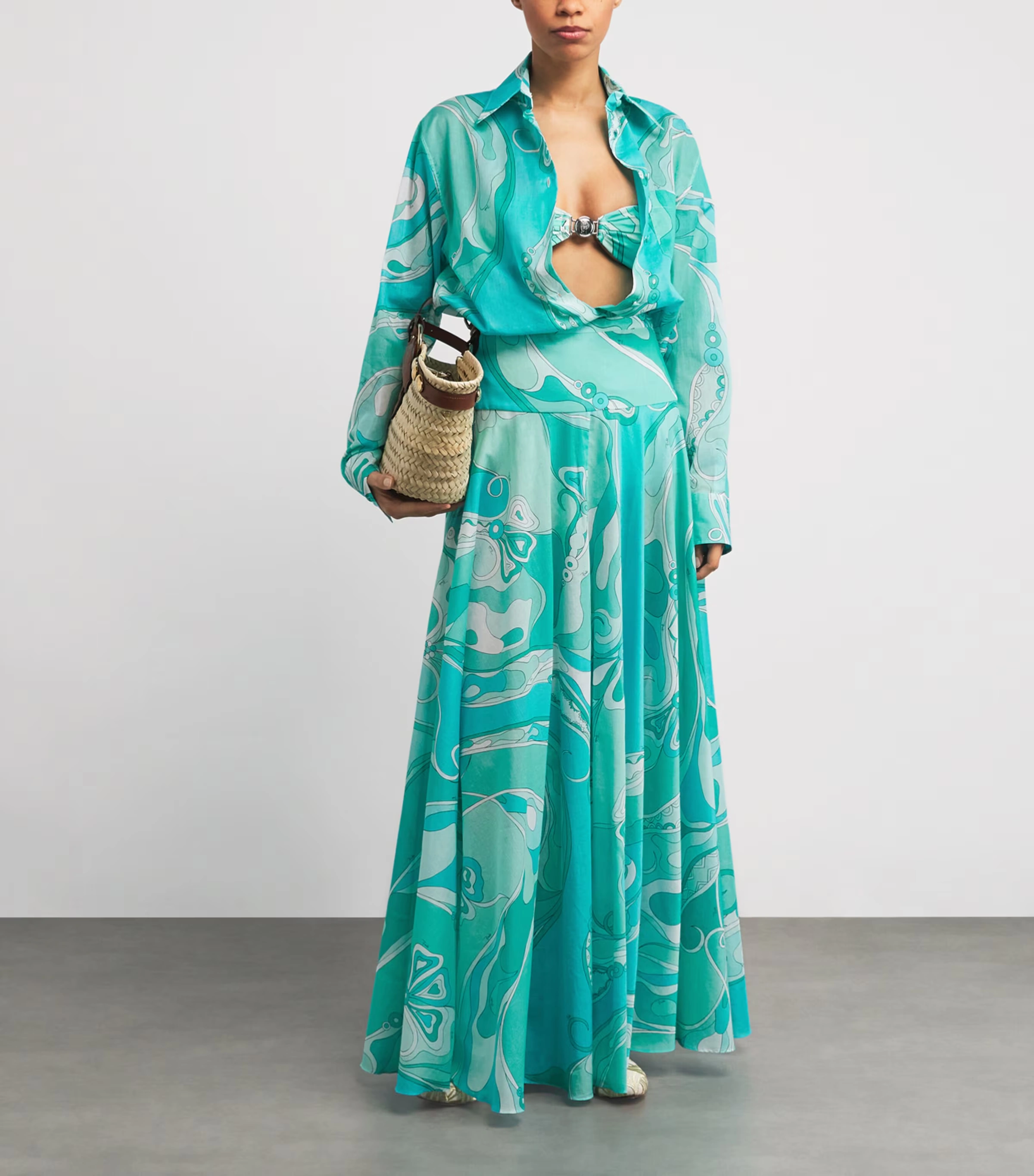 Cotton Orchidee Maxi Skirt