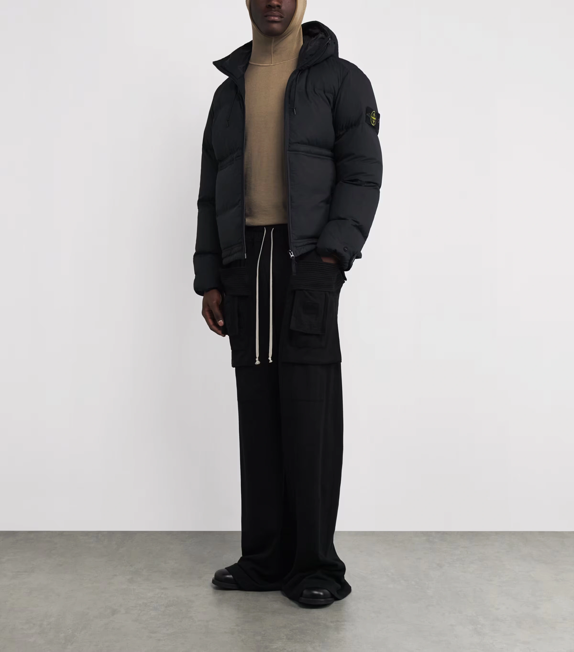 Wool-Blend Balaclava-Style Hoodie