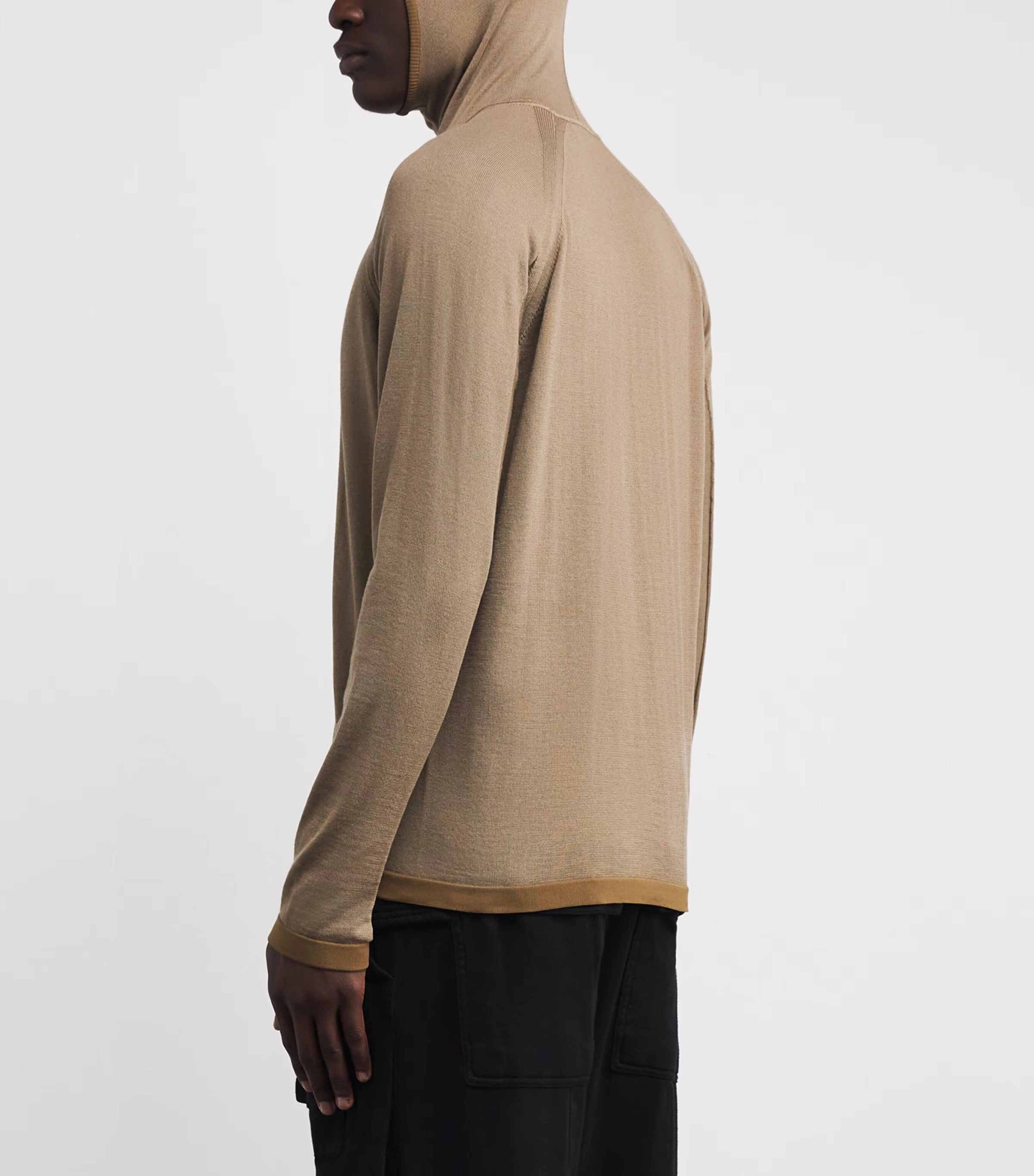 Wool-Blend Balaclava-Style Hoodie