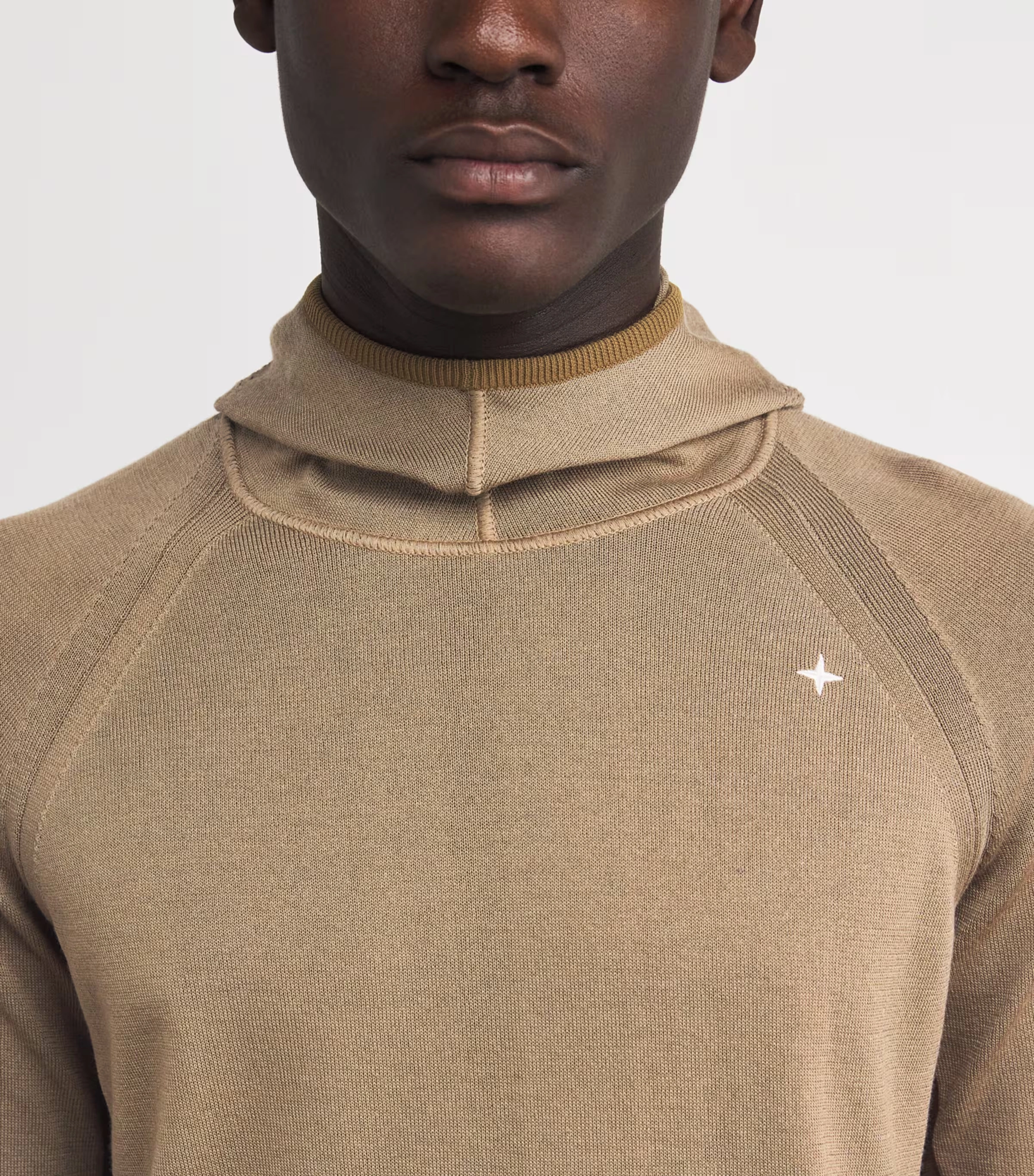 Wool-Blend Balaclava-Style Hoodie