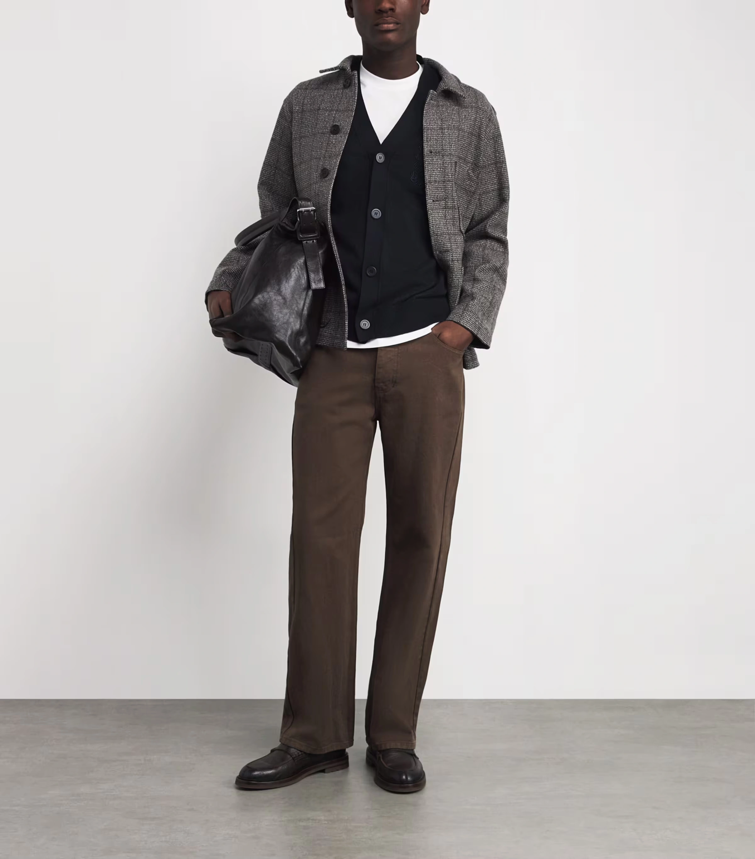 Monogram V-Neck Cardigan