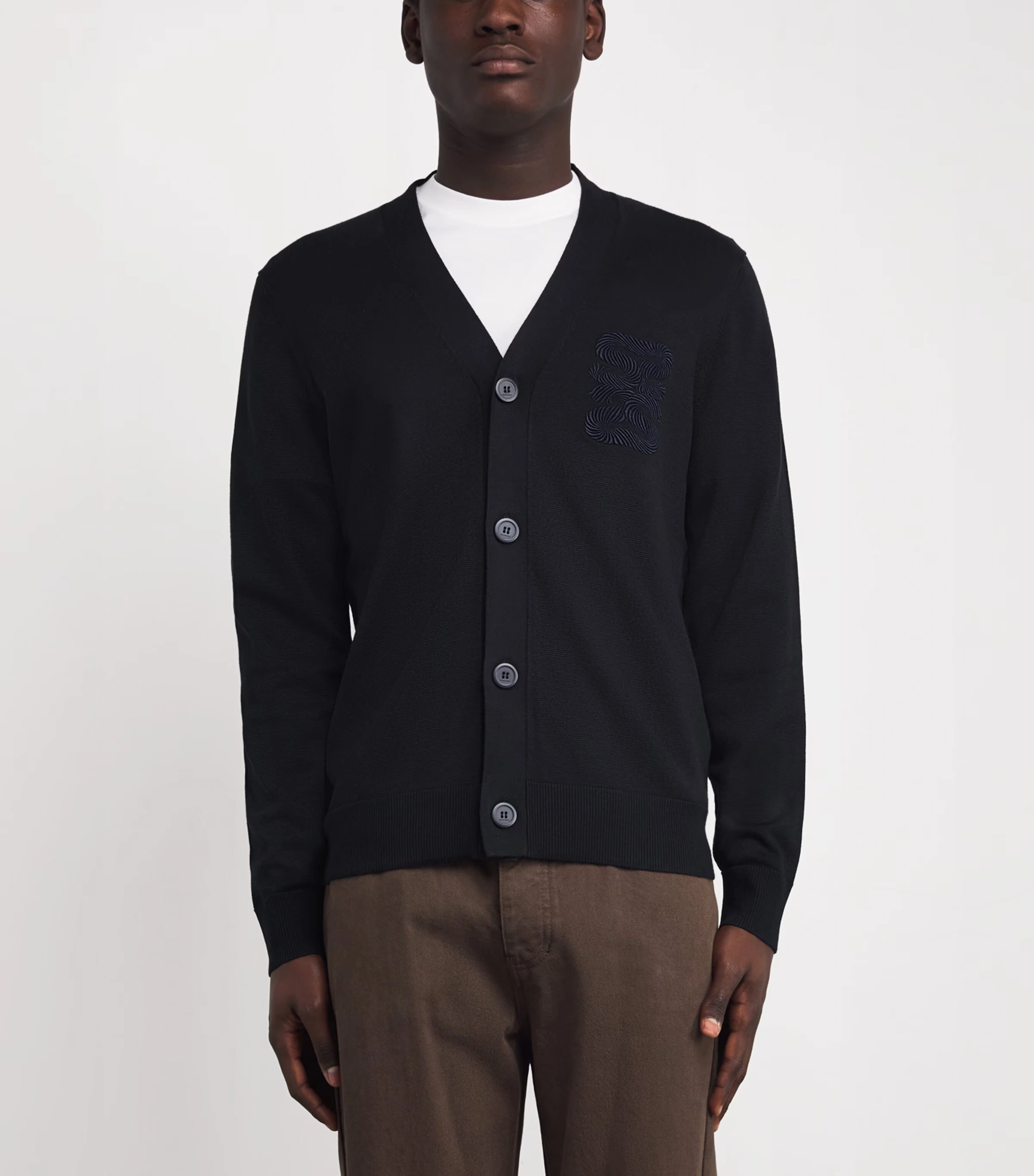 Monogram V-Neck Cardigan