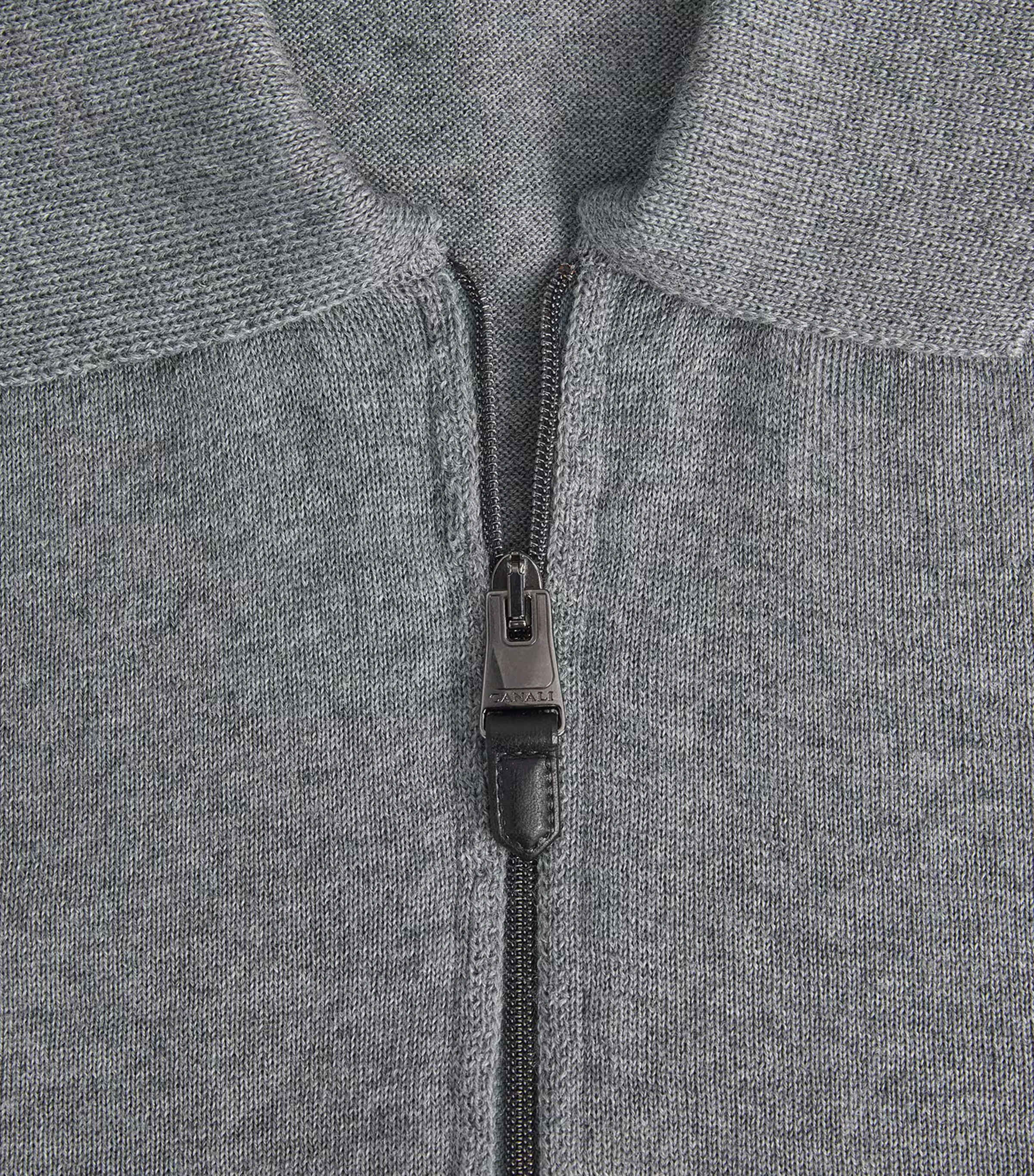 Wool-Blend Zip-Up Polo Shirt 5 Wool-Blend Zip-Up Polo Shirt