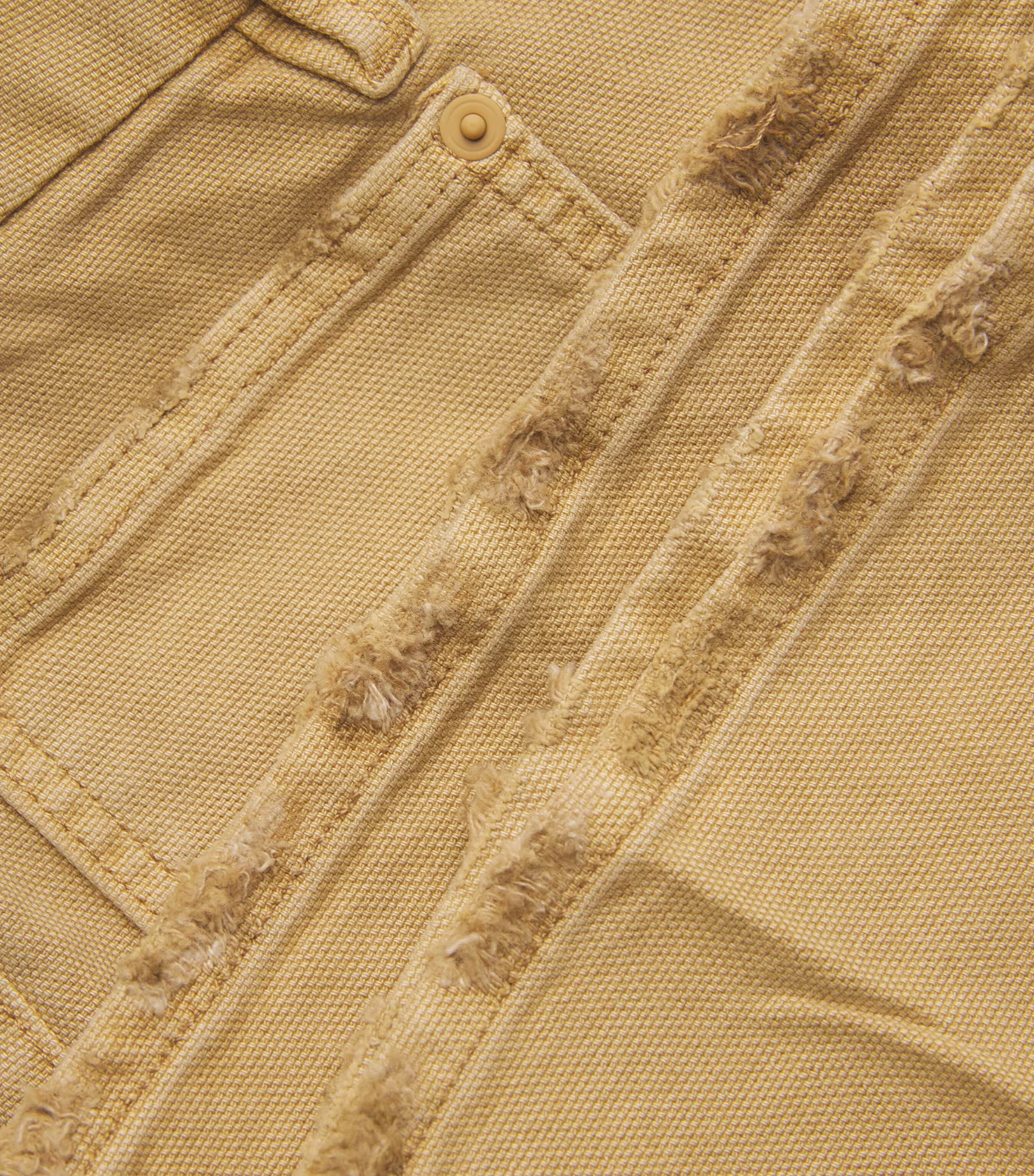 Canvas Cropped Palazzo Trousers