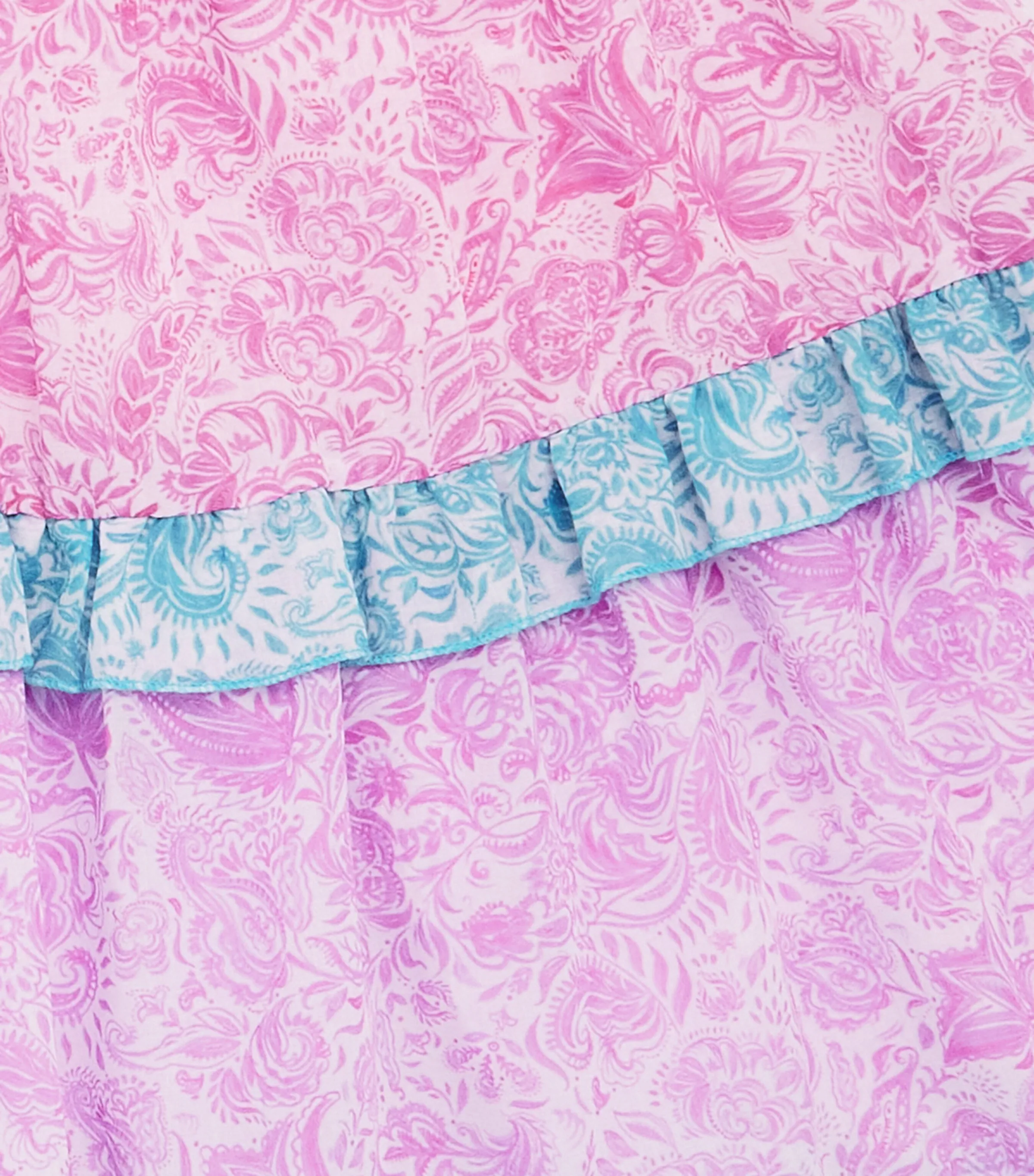 Paisley Print Shirred Dress (2-12 Years)