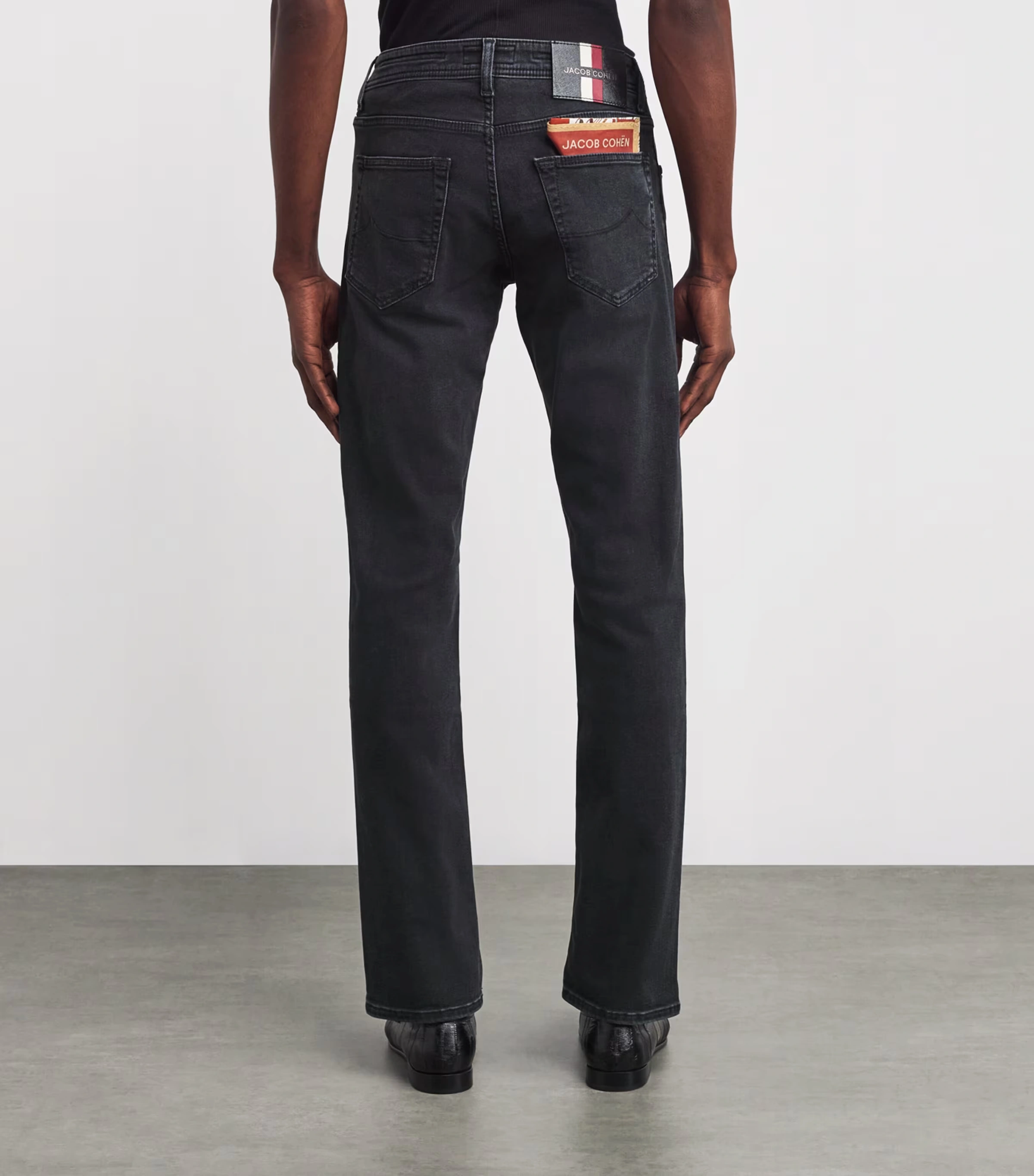 Stripe-Trim Nick Slim Jeans