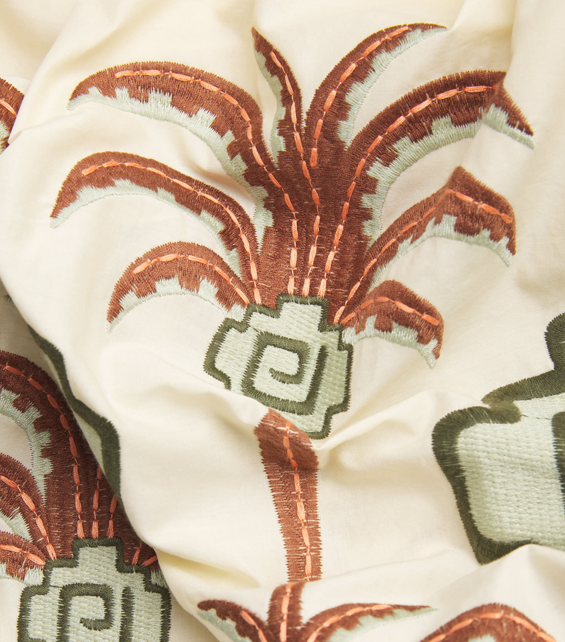 Embroidered Tributaries Maxi Dress