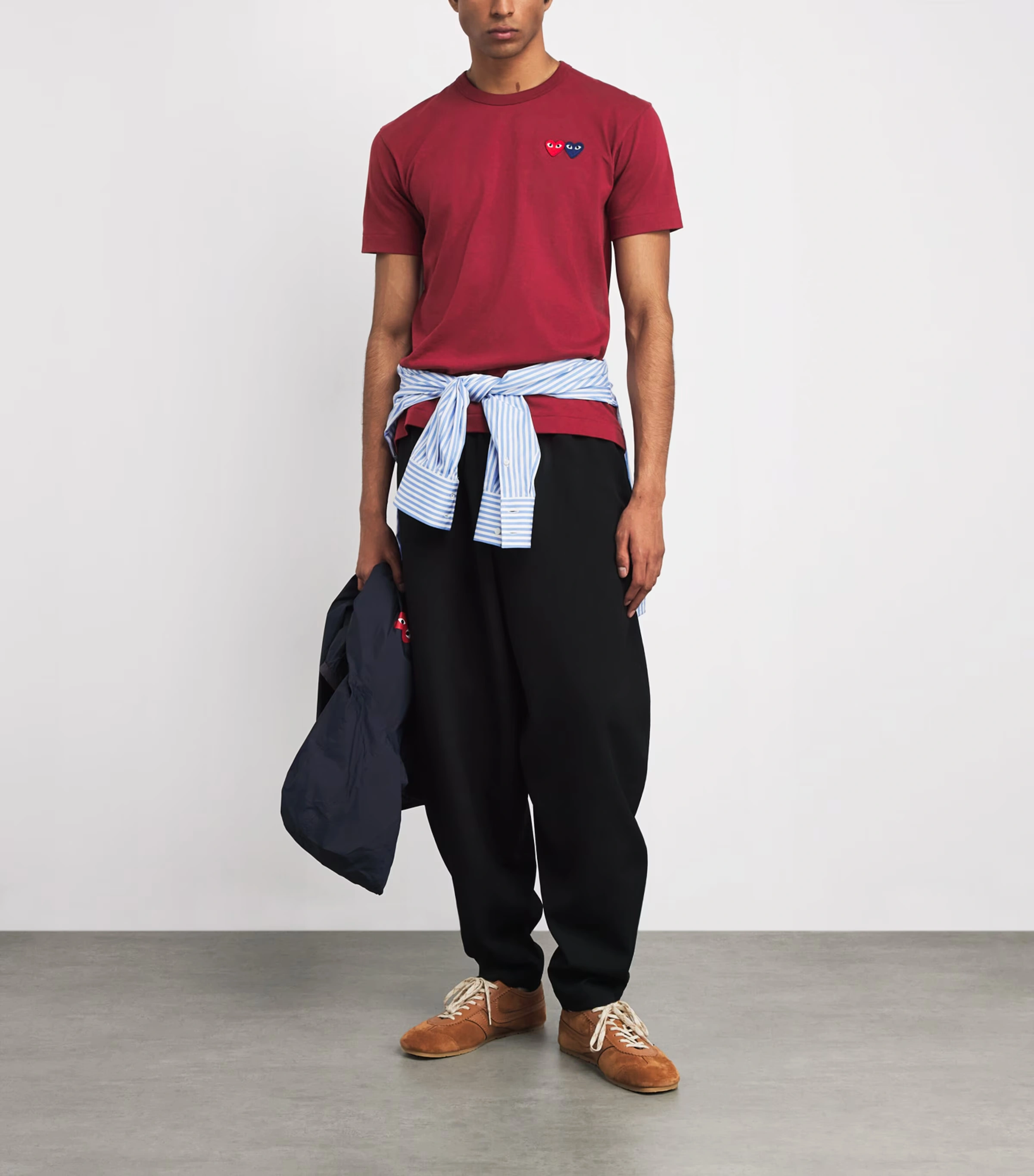 Embroidered Double-Heart T-Shirt