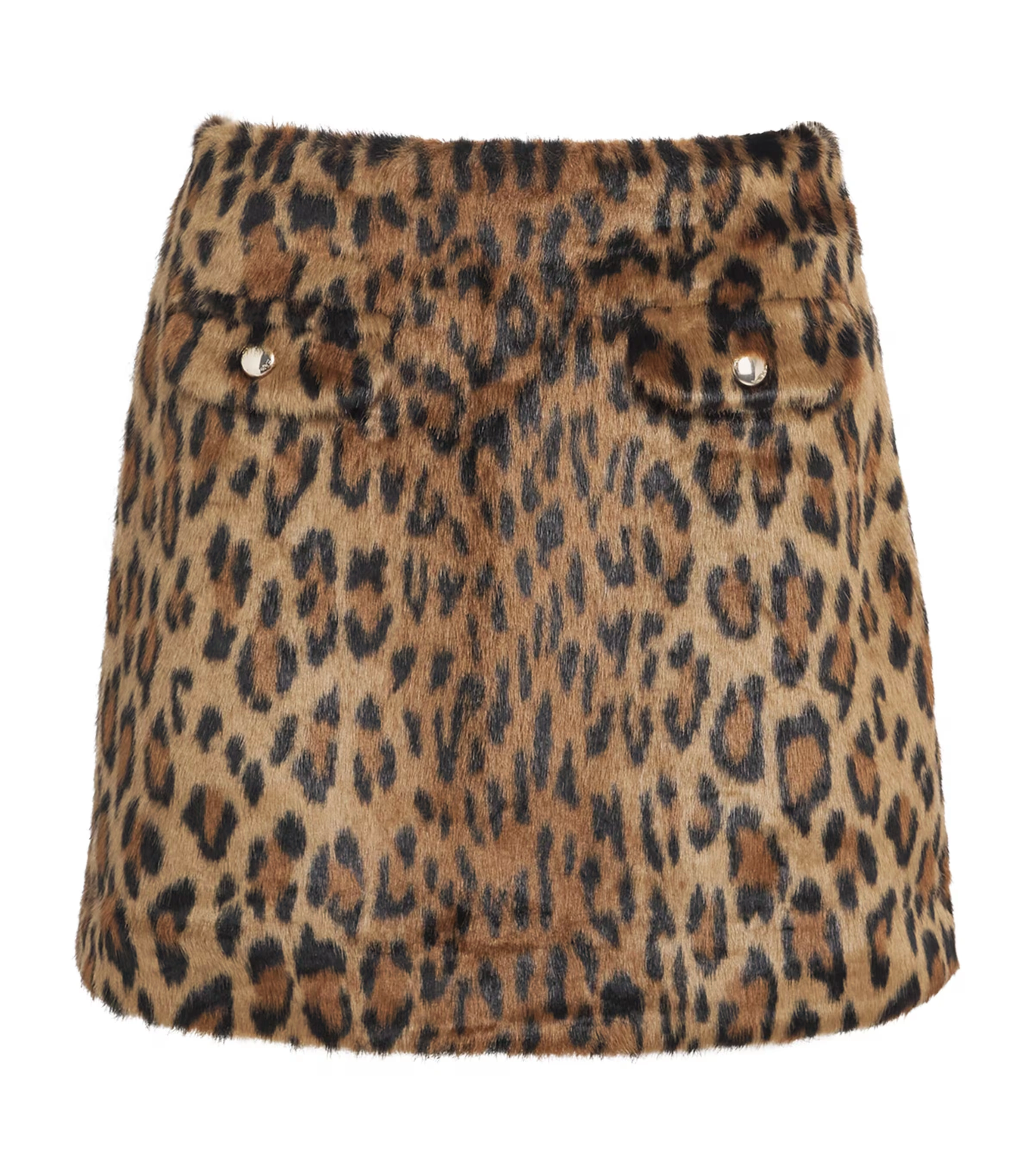 Leopard Print Mini Skirt