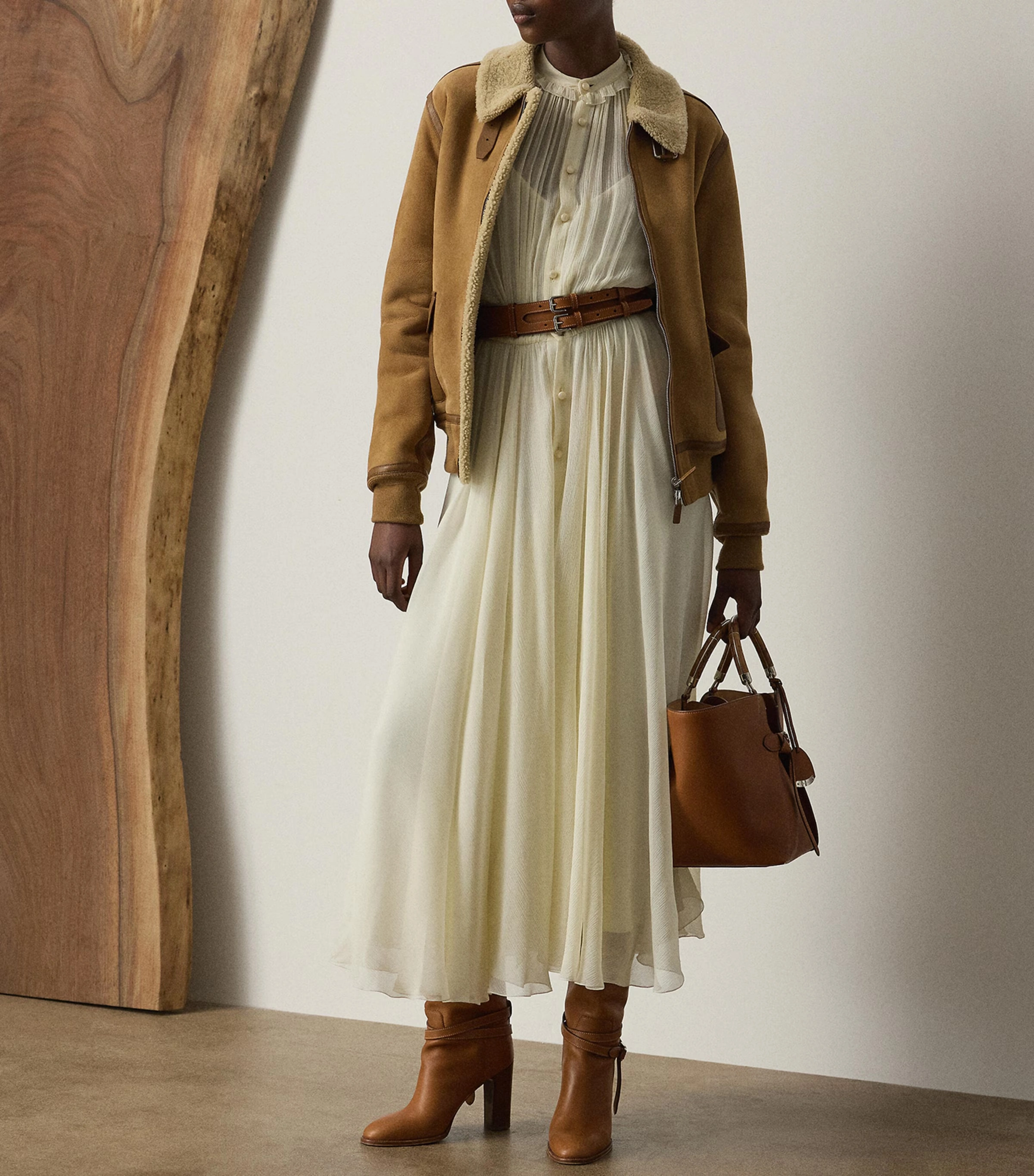 Shearling Bomber Jacket