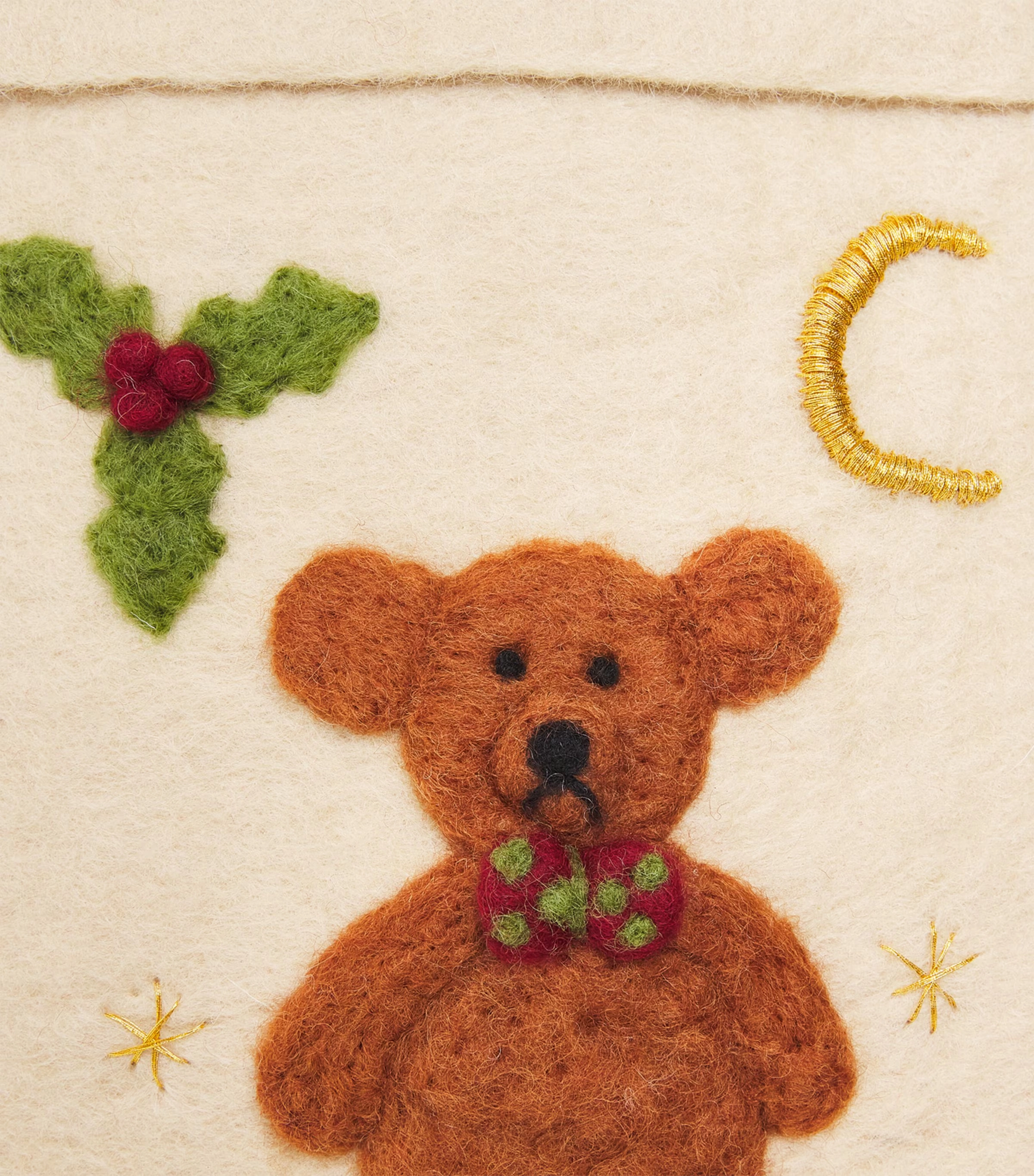 Wool Teddy Bear Stocking