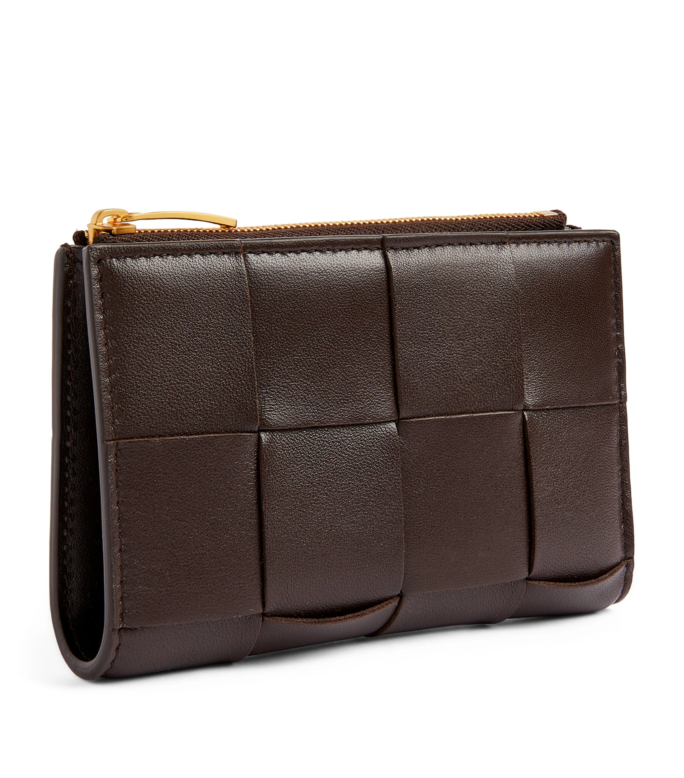 Leather Intrecciato Bifold Wallet