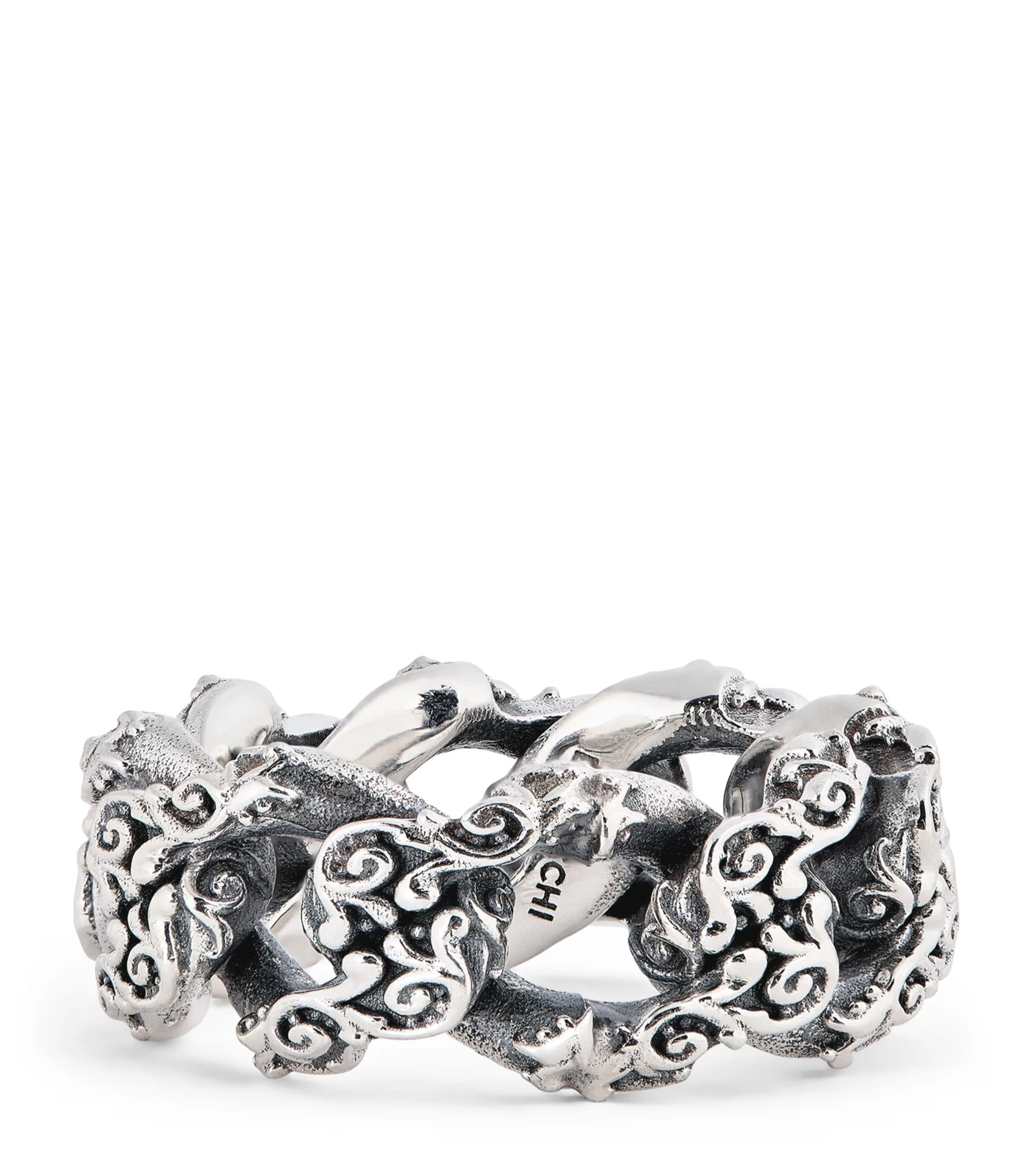Sterling Silver Flourishing Chain Ring