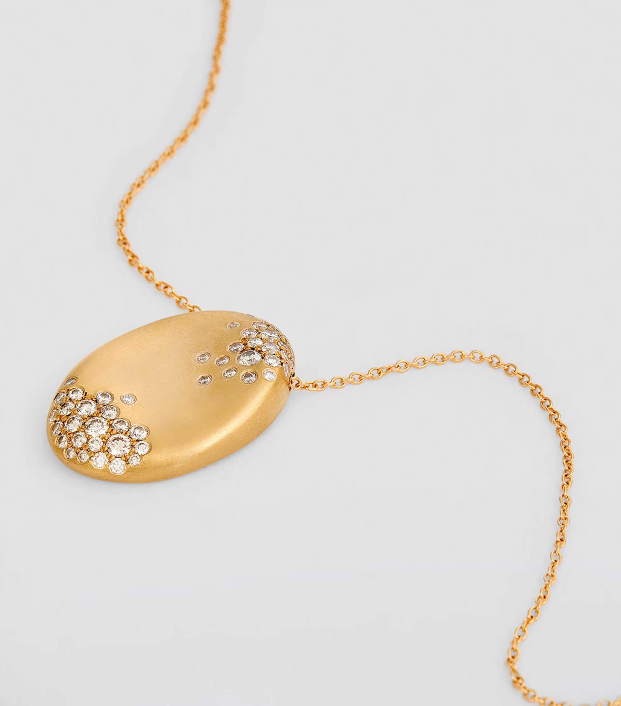 Yellow Gold and Champagne Diamond My Muse Storm Necklace