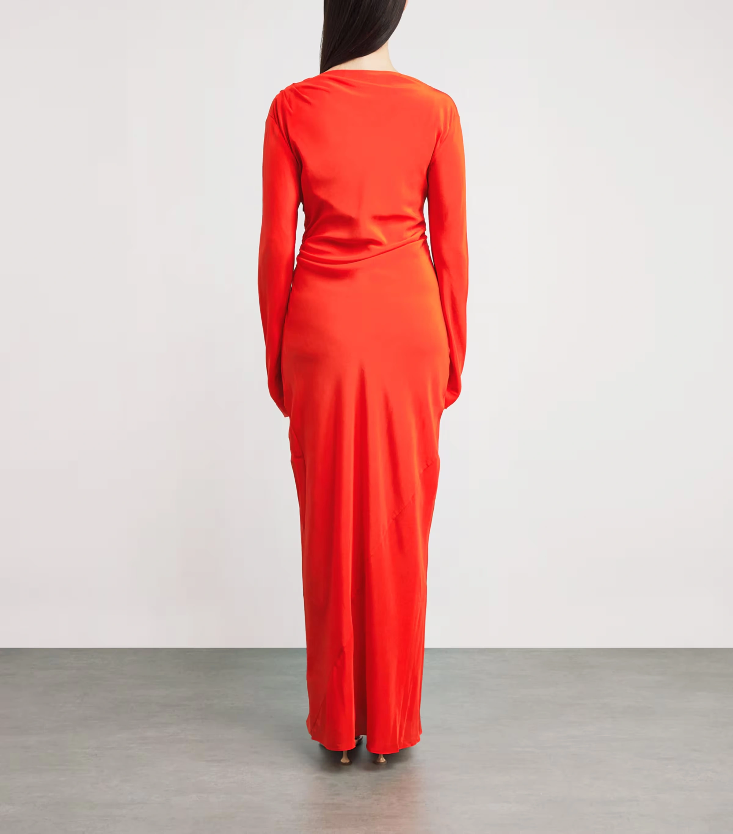 Silk Gathered Fresca Maxi Dress 3 Silk Gathered Fresca Maxi Dress