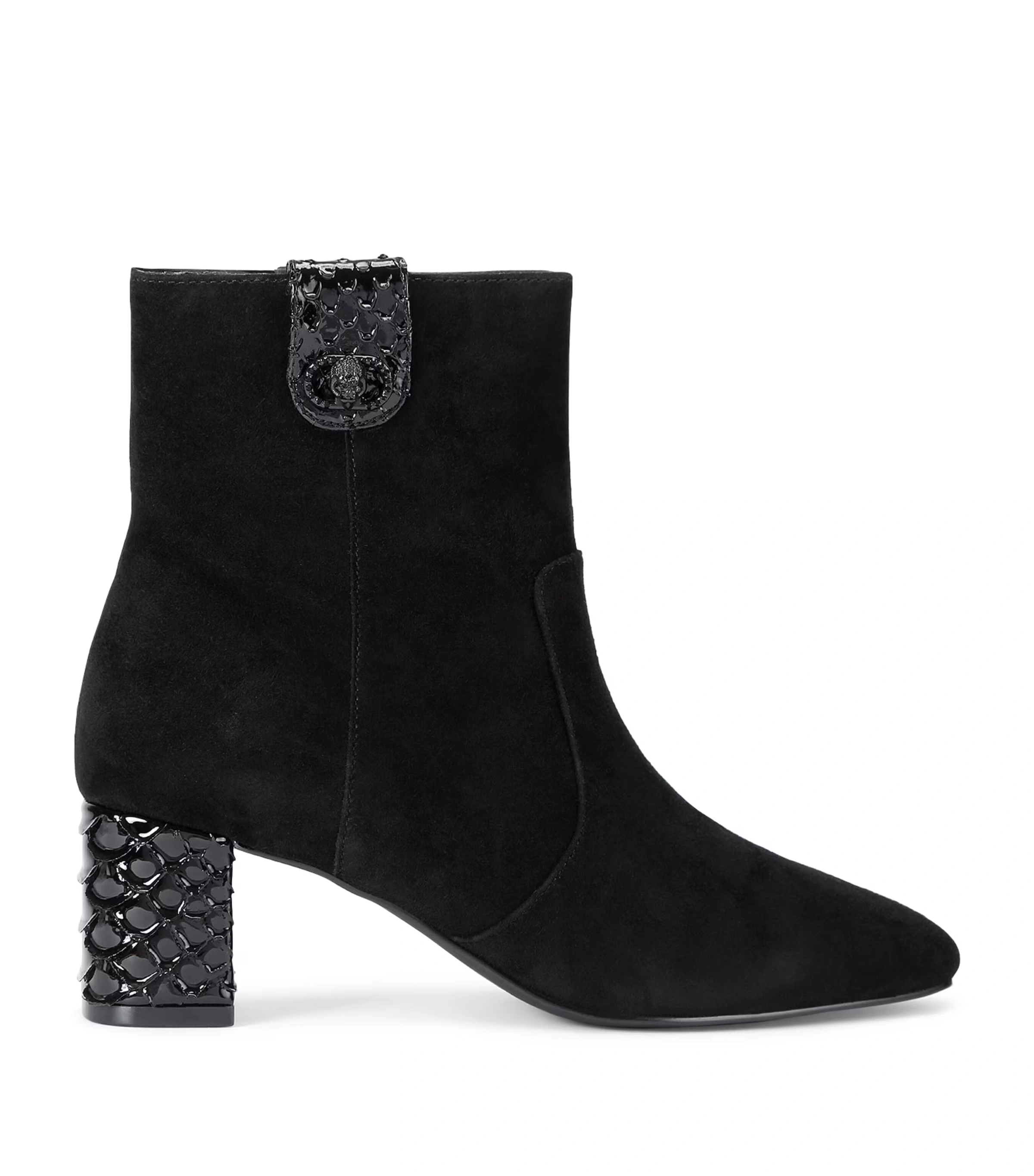 Suede Chelsea Trim Ankle Boots