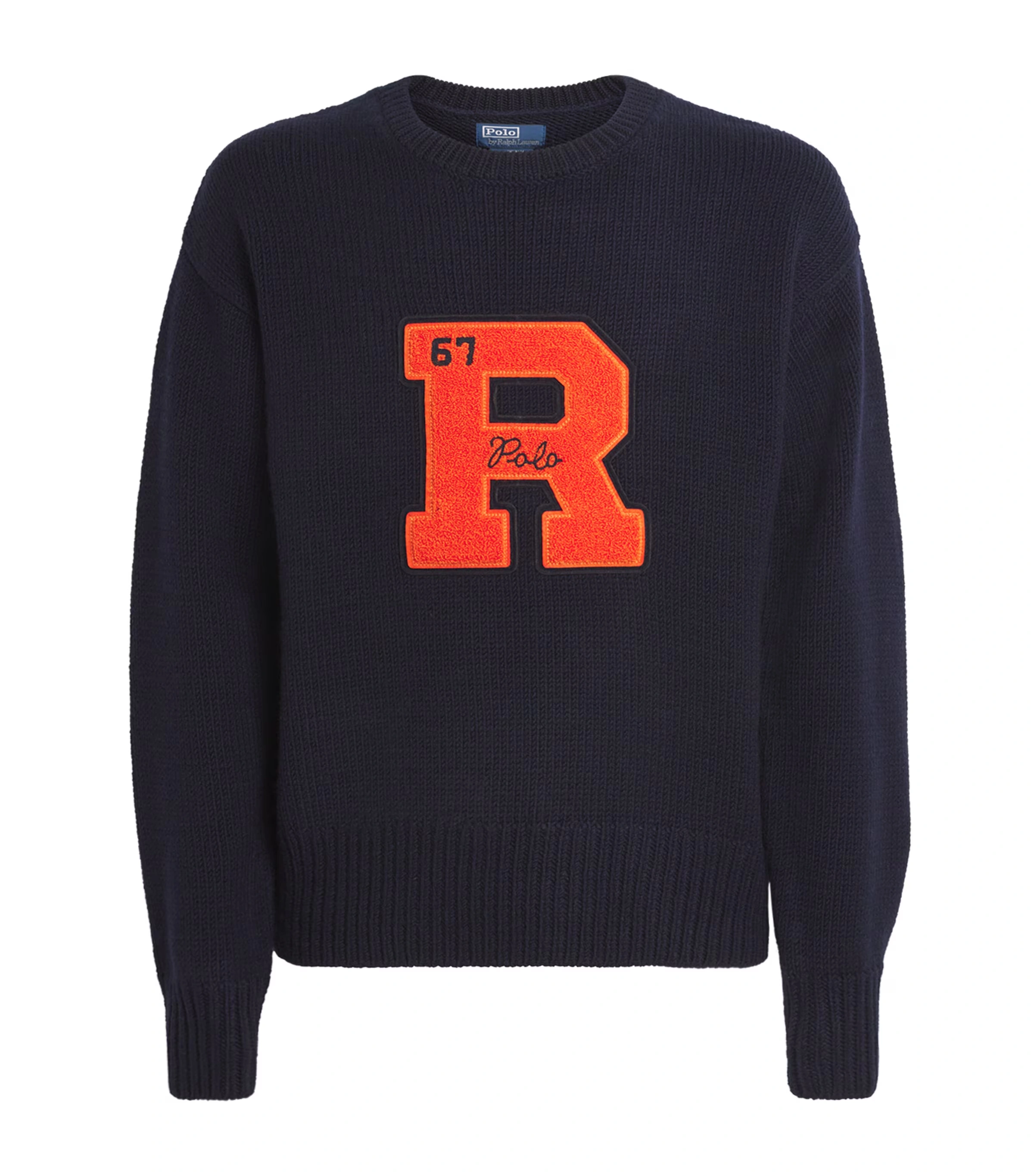 Wool Vintage Fit Letter Sweater