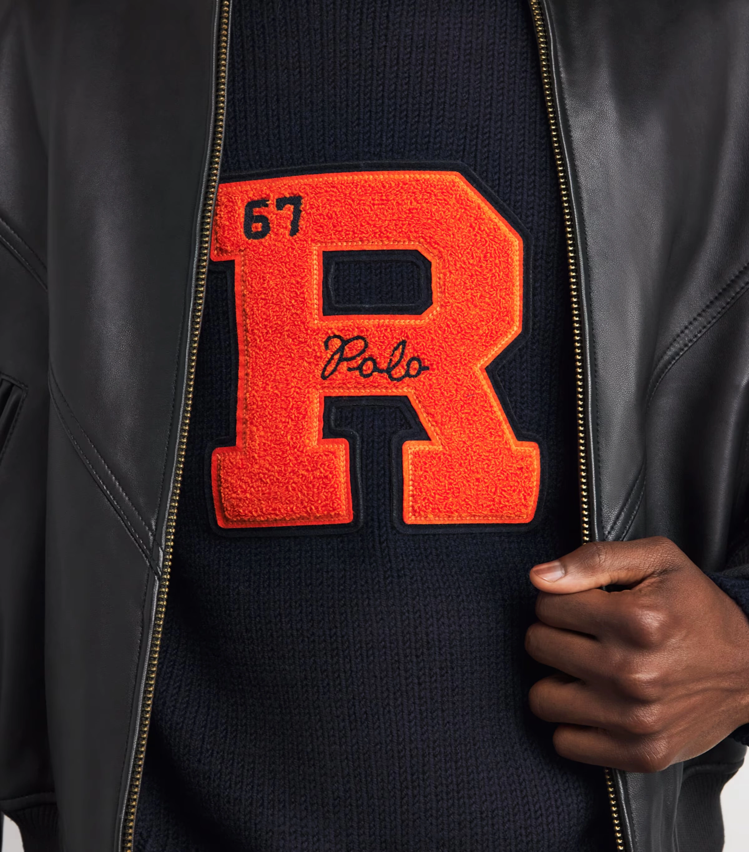 Wool Vintage Fit Letter Sweater 6 Wool Vintage Fit Letter Sweater