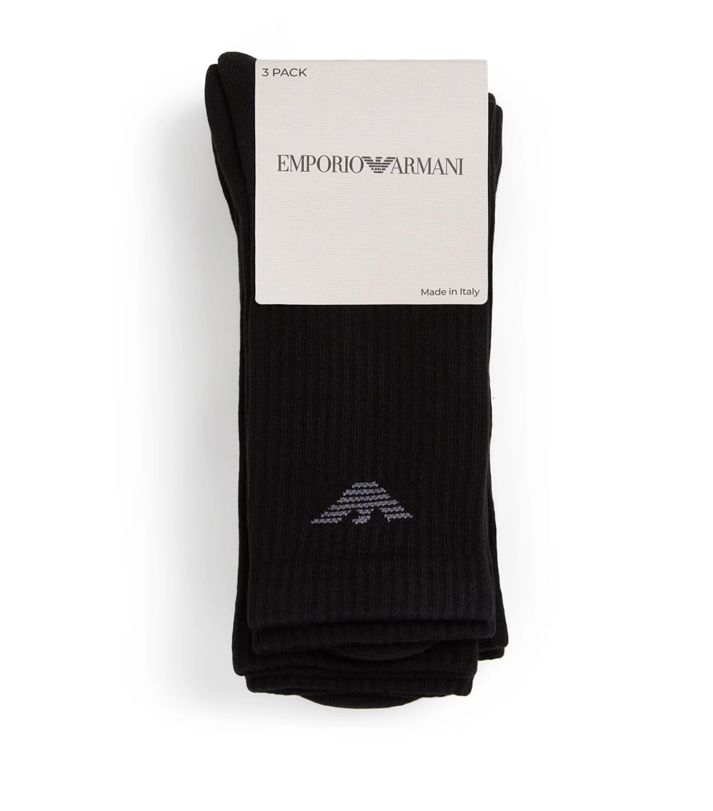 Cotton-Blend Logo Ankle Socks (Pack of 3)
