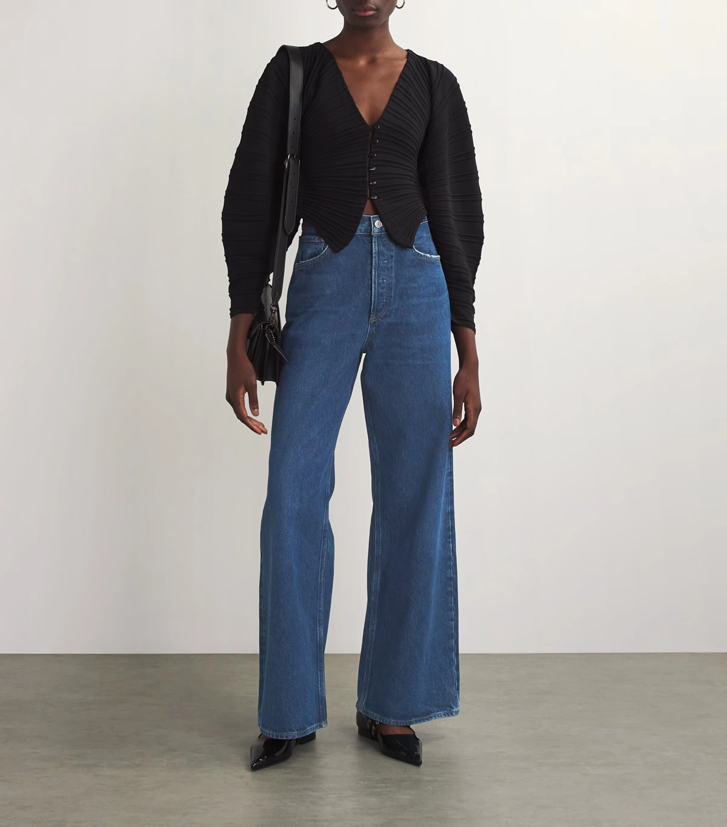 Dame Wide-Leg Jeans
