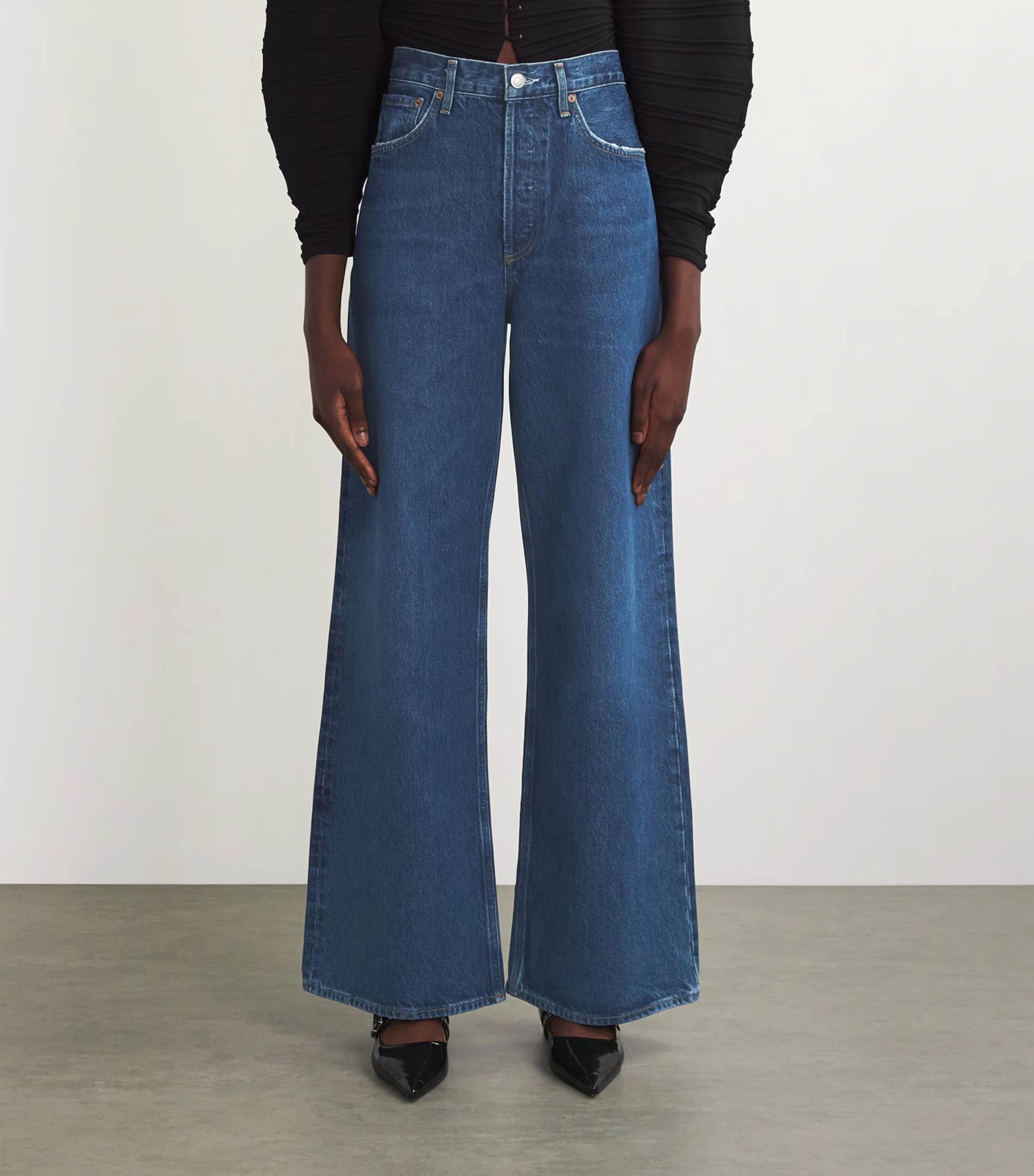 Dame Wide-Leg Jeans