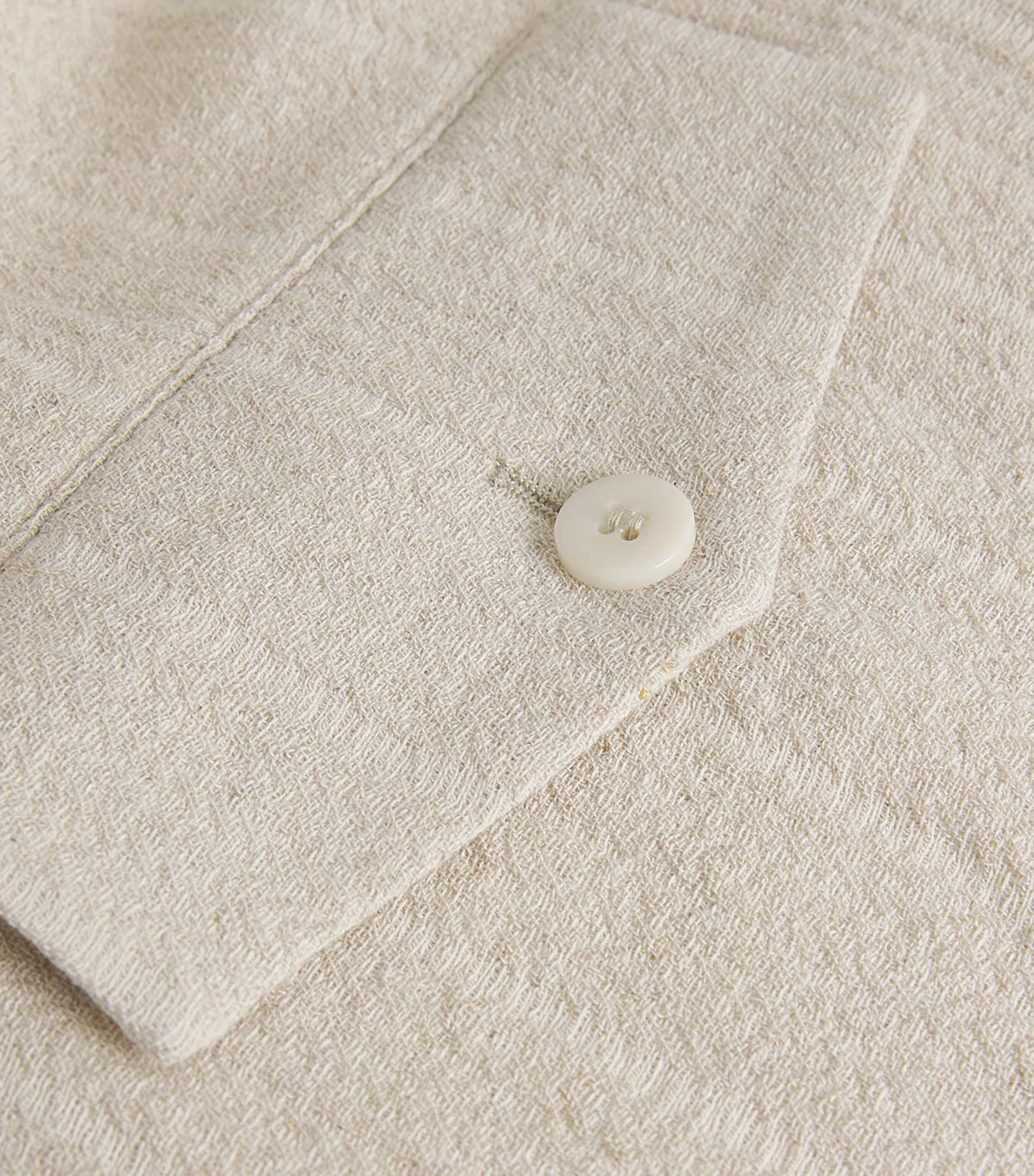 Cotton-Linen Pleated Trousers