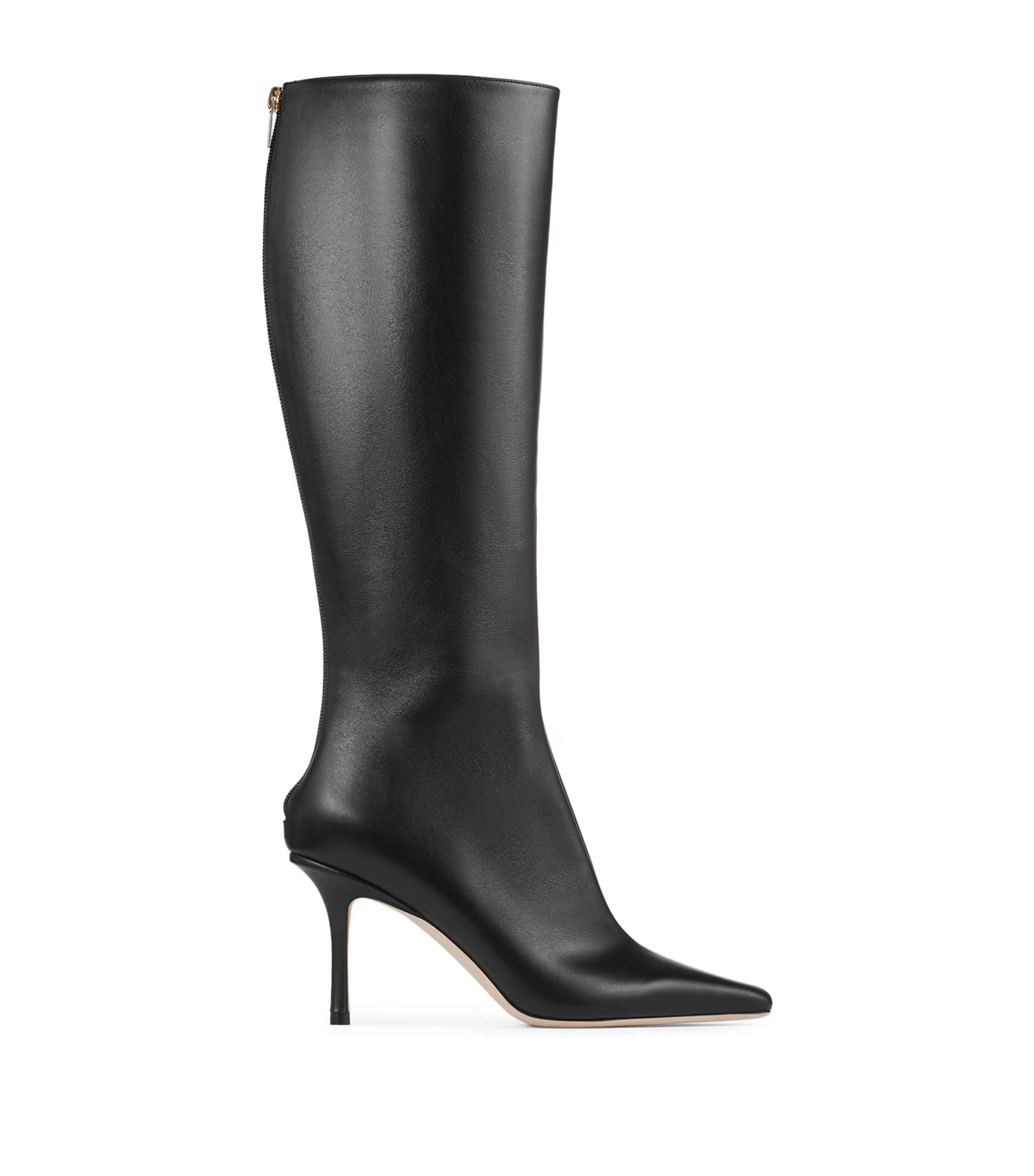 Agathe 85 Leather Knee-High Boots