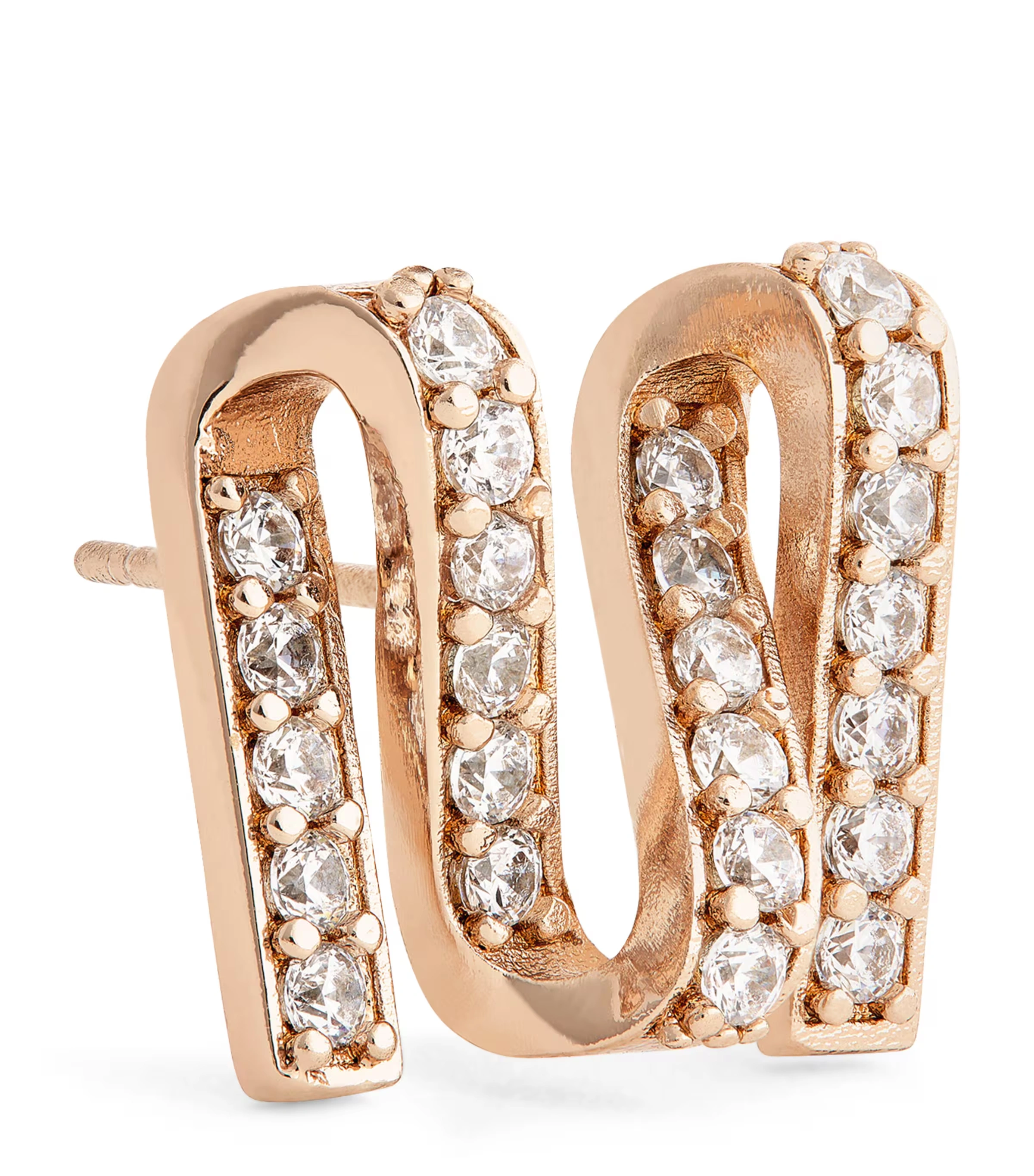 Embellished 'M' Brooch