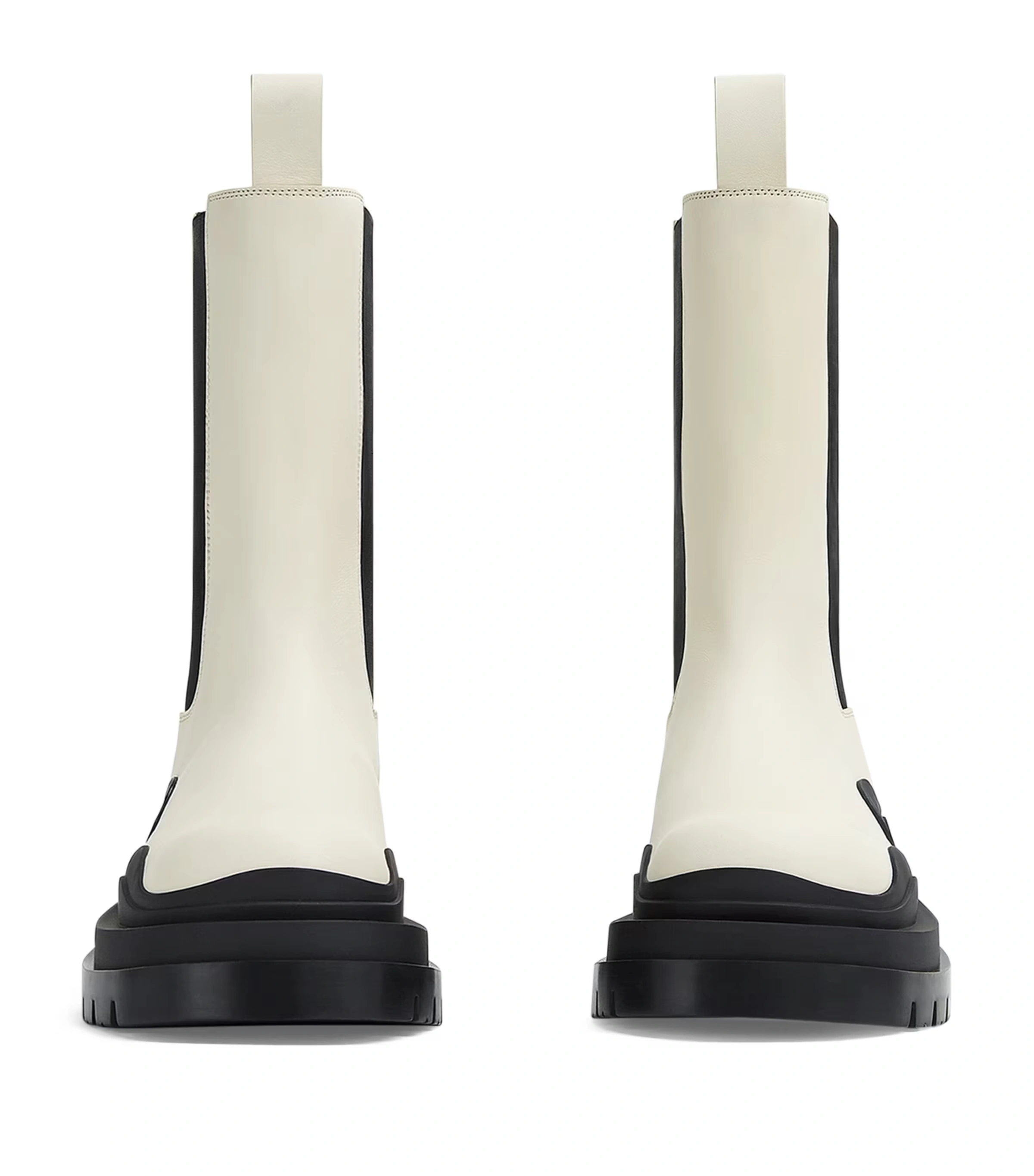 Leather Tire Chelsea Boots