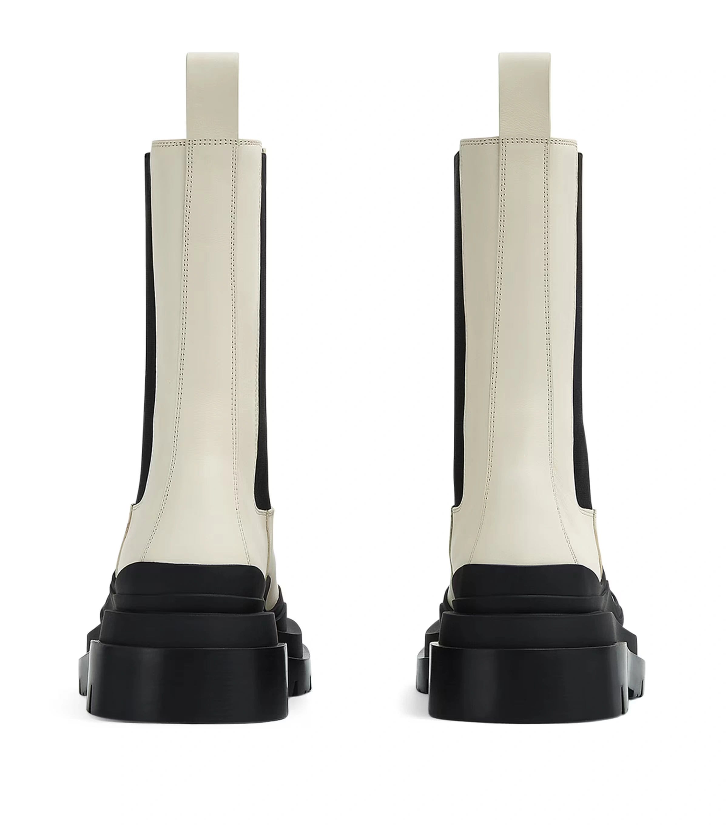 Leather Tire Chelsea Boots