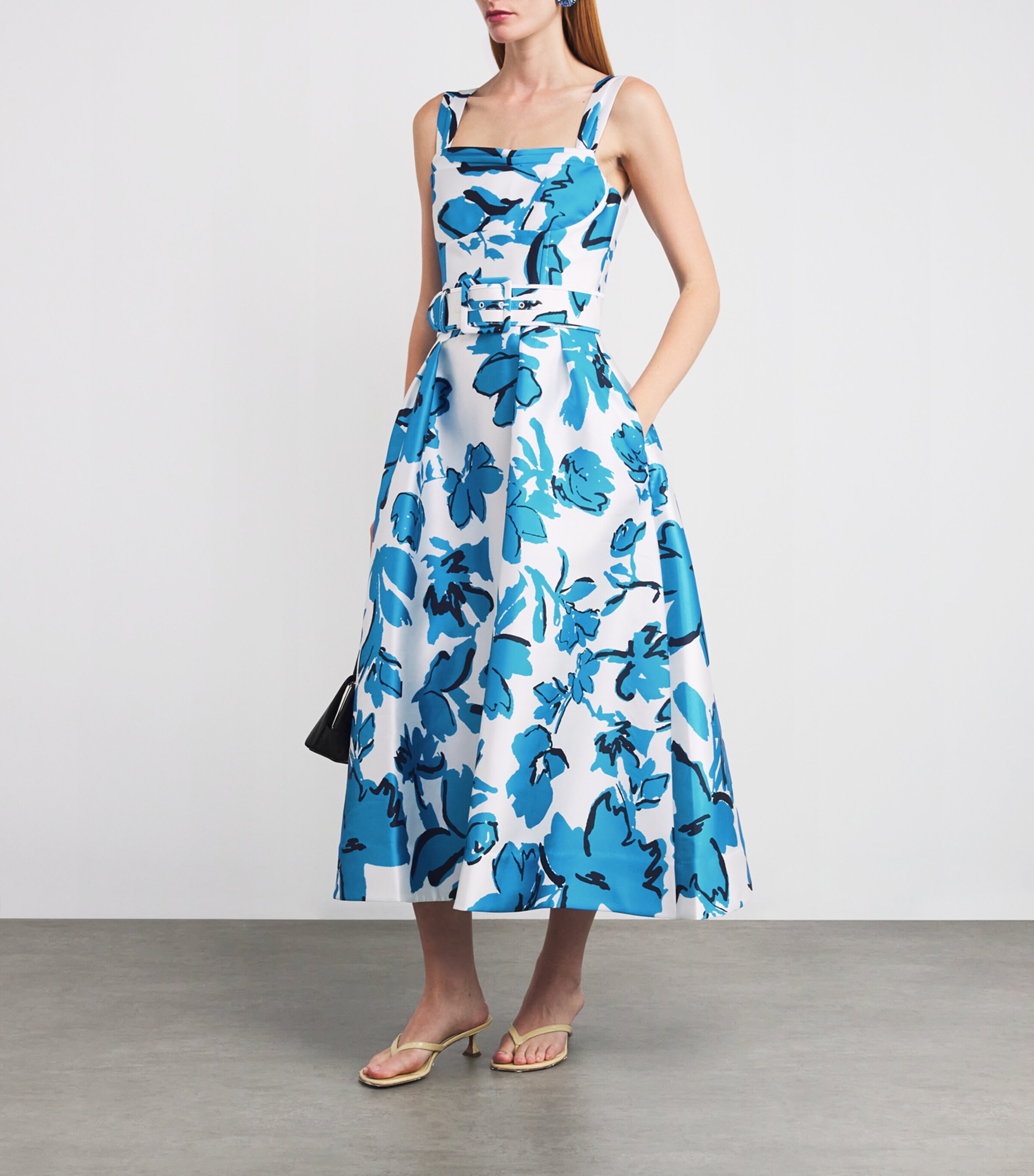 Belted Sapphira Midi Dress